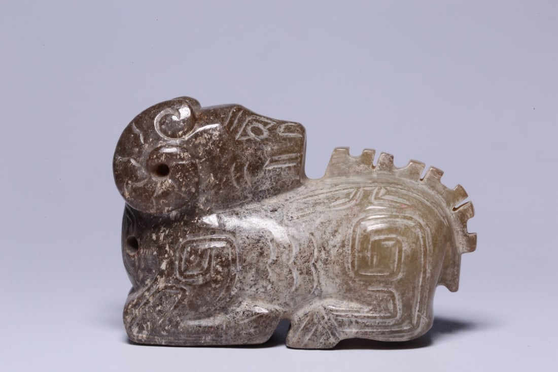 Jade Hand-held Piece (Pre-Ming Dynasty): 6*4*2.5/100g