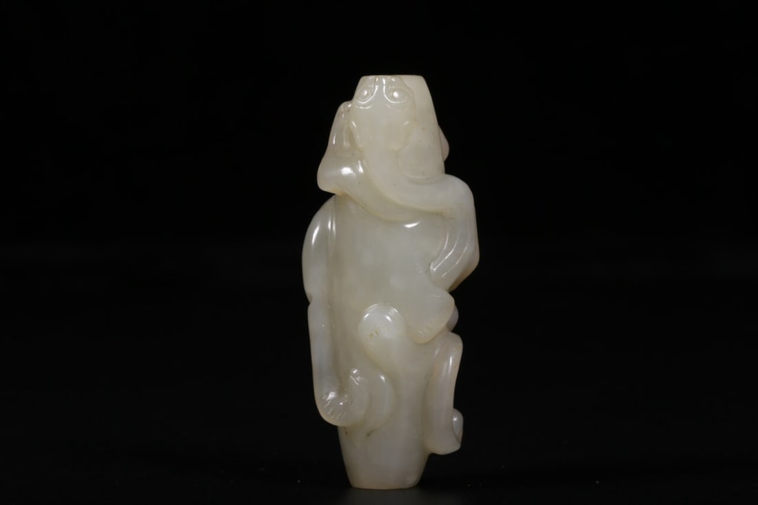Qing Dynasty Hetian White Jade Pendant (1 of 4)