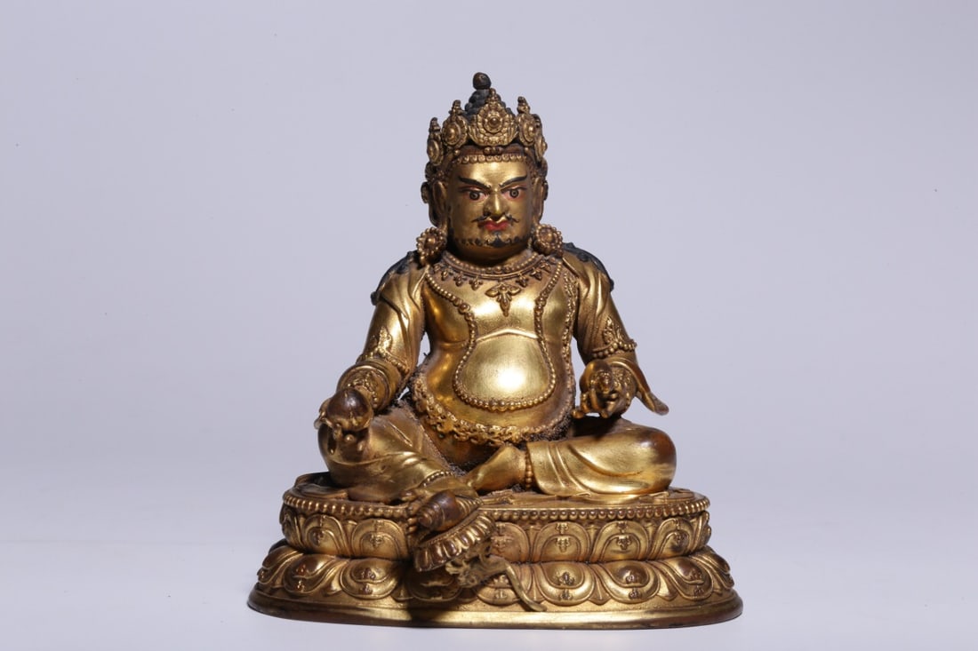 Bronze gilded Buddha statue from the Qing Dynasty (1 of 1)