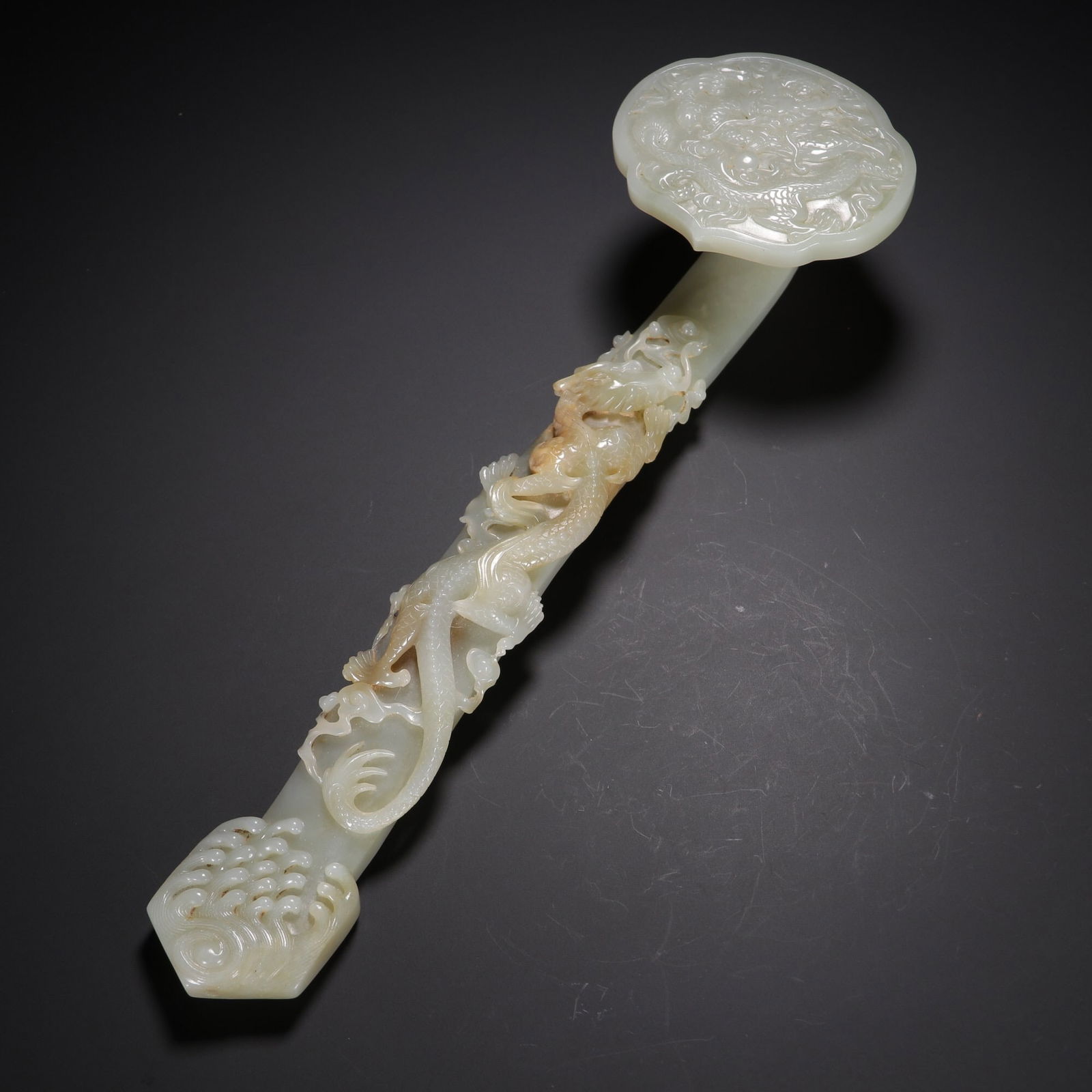 Qing dynasty Hetian jade ruyi (1 of 2)