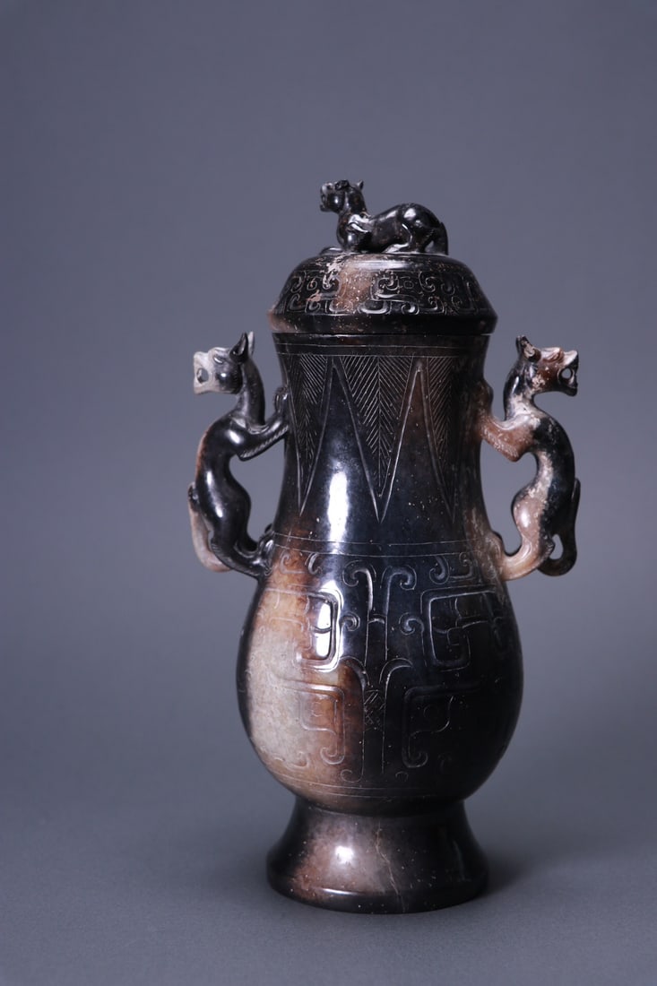 Jade Double-Eared Bottle - 2