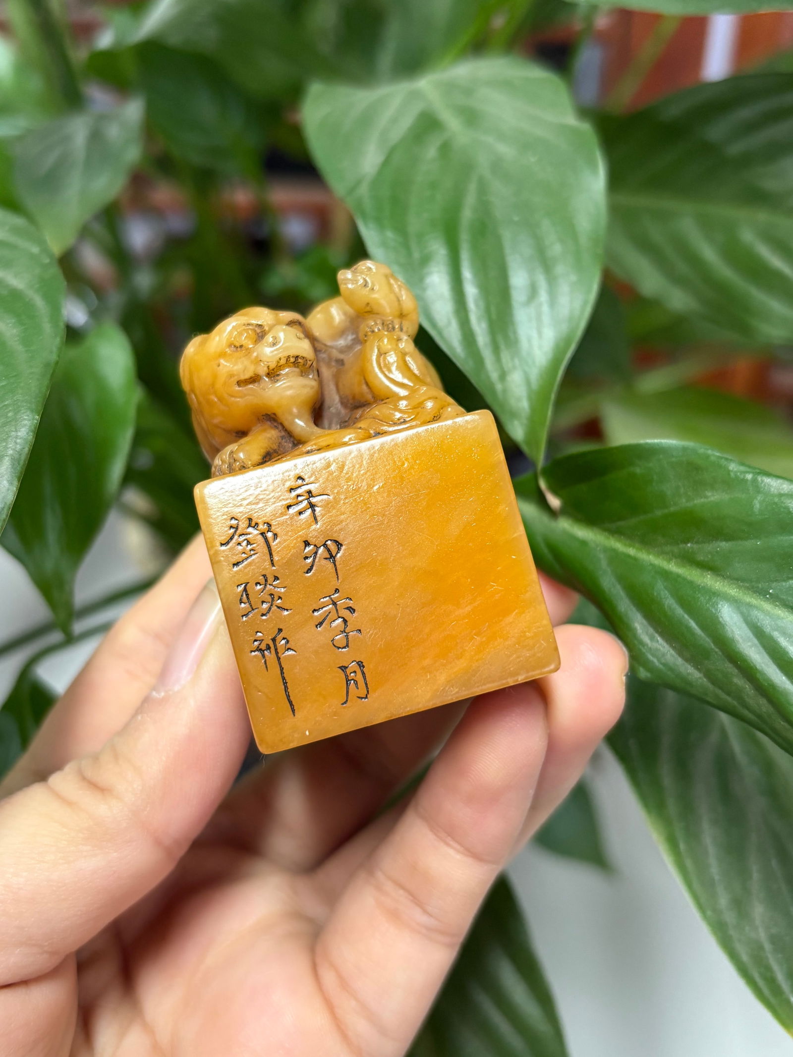 Deng Yan mark Tianhuang Stone Seal: 5 .15*3.4*3.35/116g