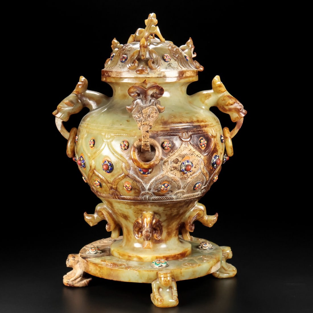 Hetian jade lid bottle (1 of 4)