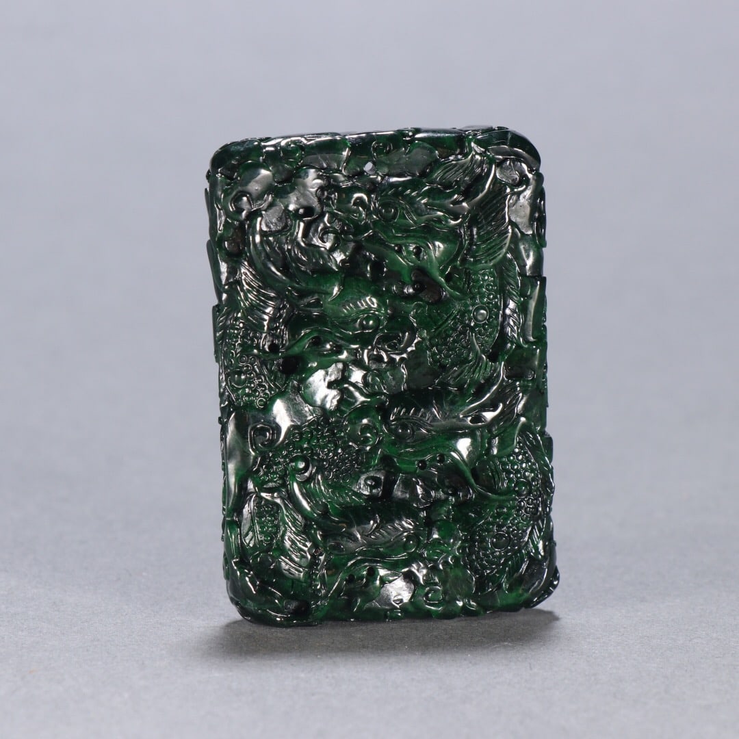 Jadeite Pendant: 5.9*4.1/68.7g