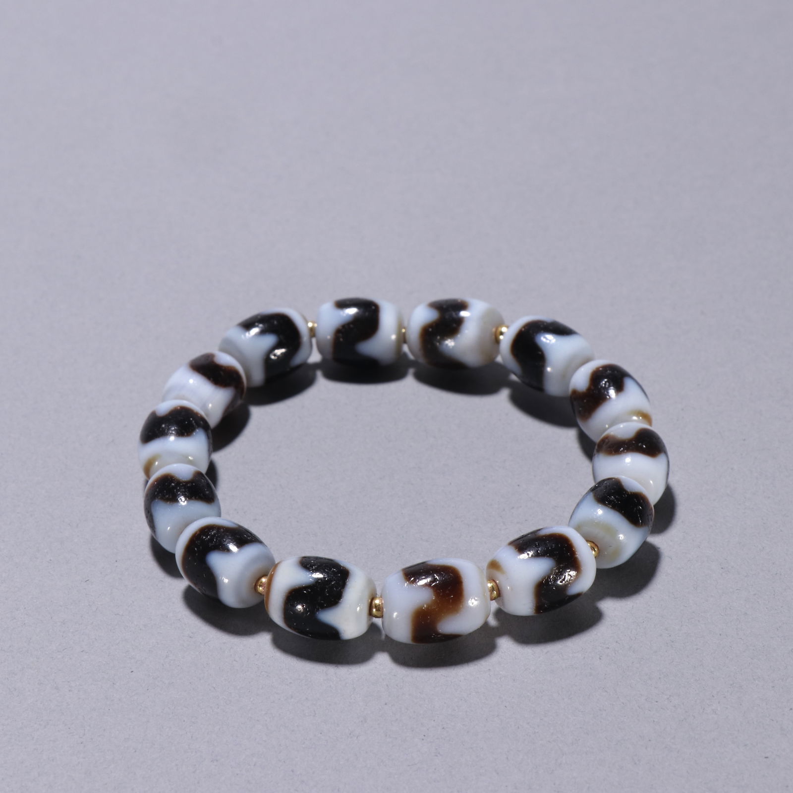 Qing Dynasty Tiger Teeth Tianzhu Hand String: 1.1/42g