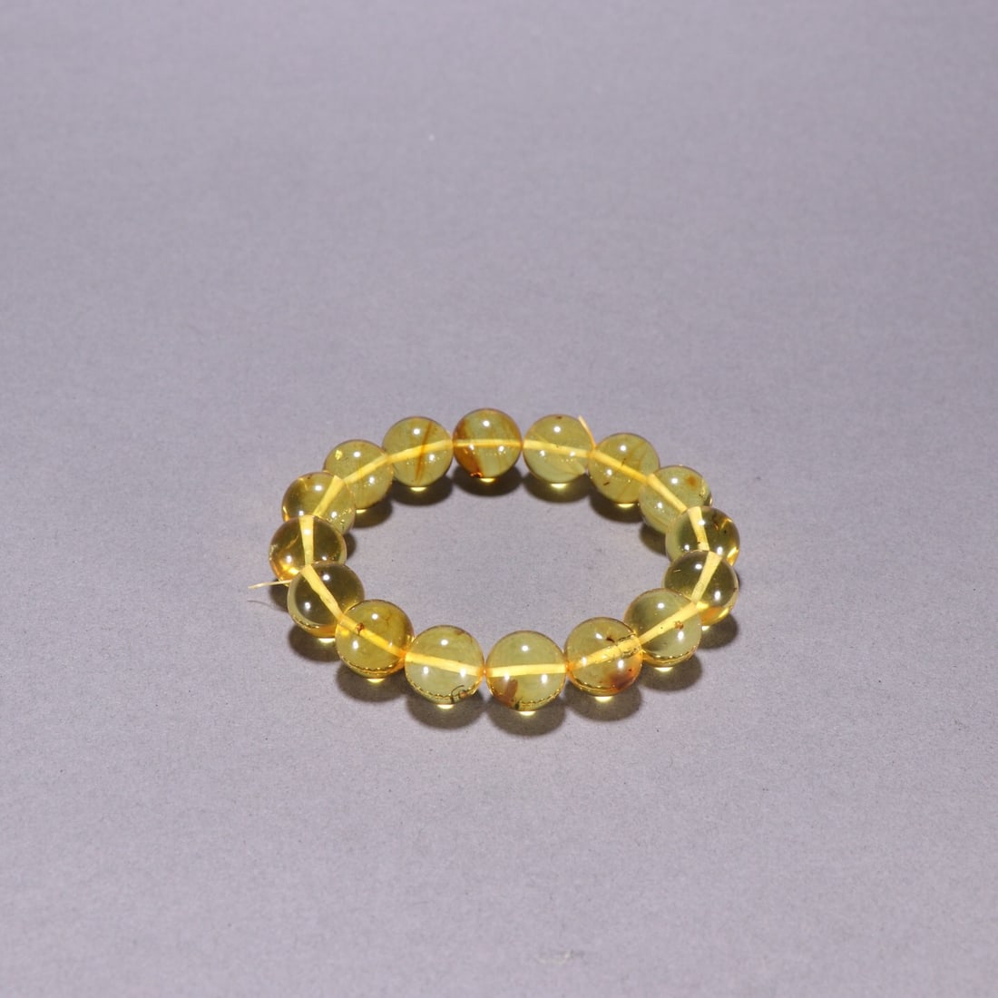 Wormhole round bead bracelet: 1.3/19.7g