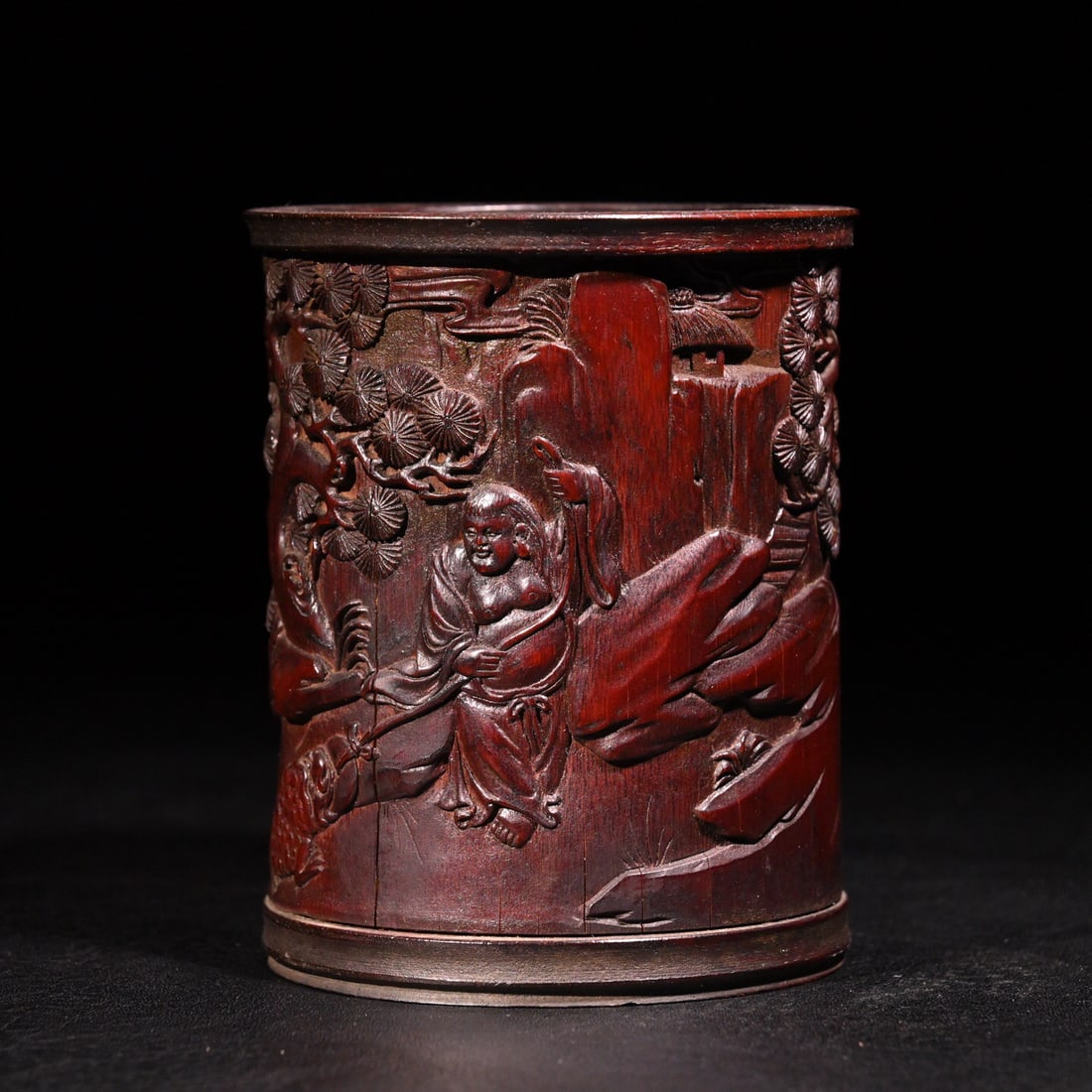 Qing Dynasty bamboo carving pen holder (1 of 5)