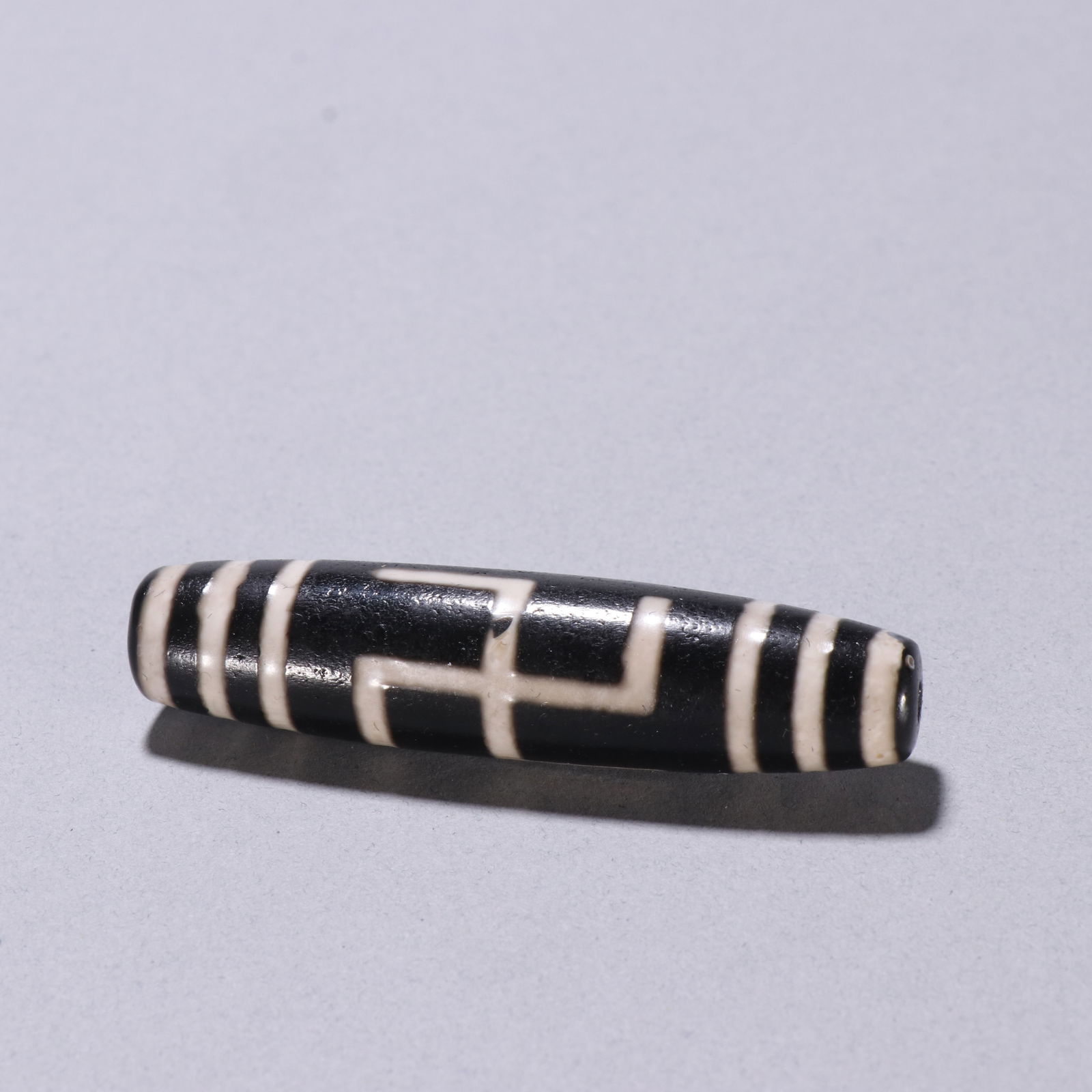 Qing Dynasty Swastika Pattern Dzi Bead (1 of 3)