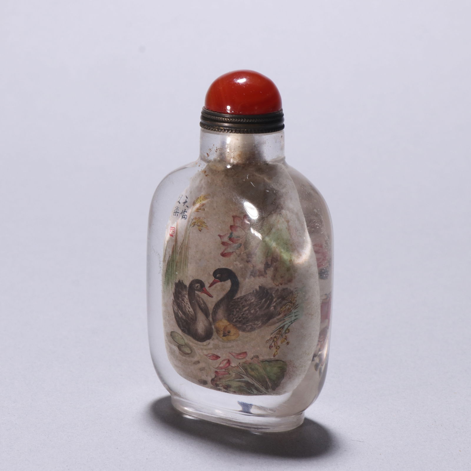 Sun Xingwu -mark crystal inside-painted snuff bottle (1 of 2)