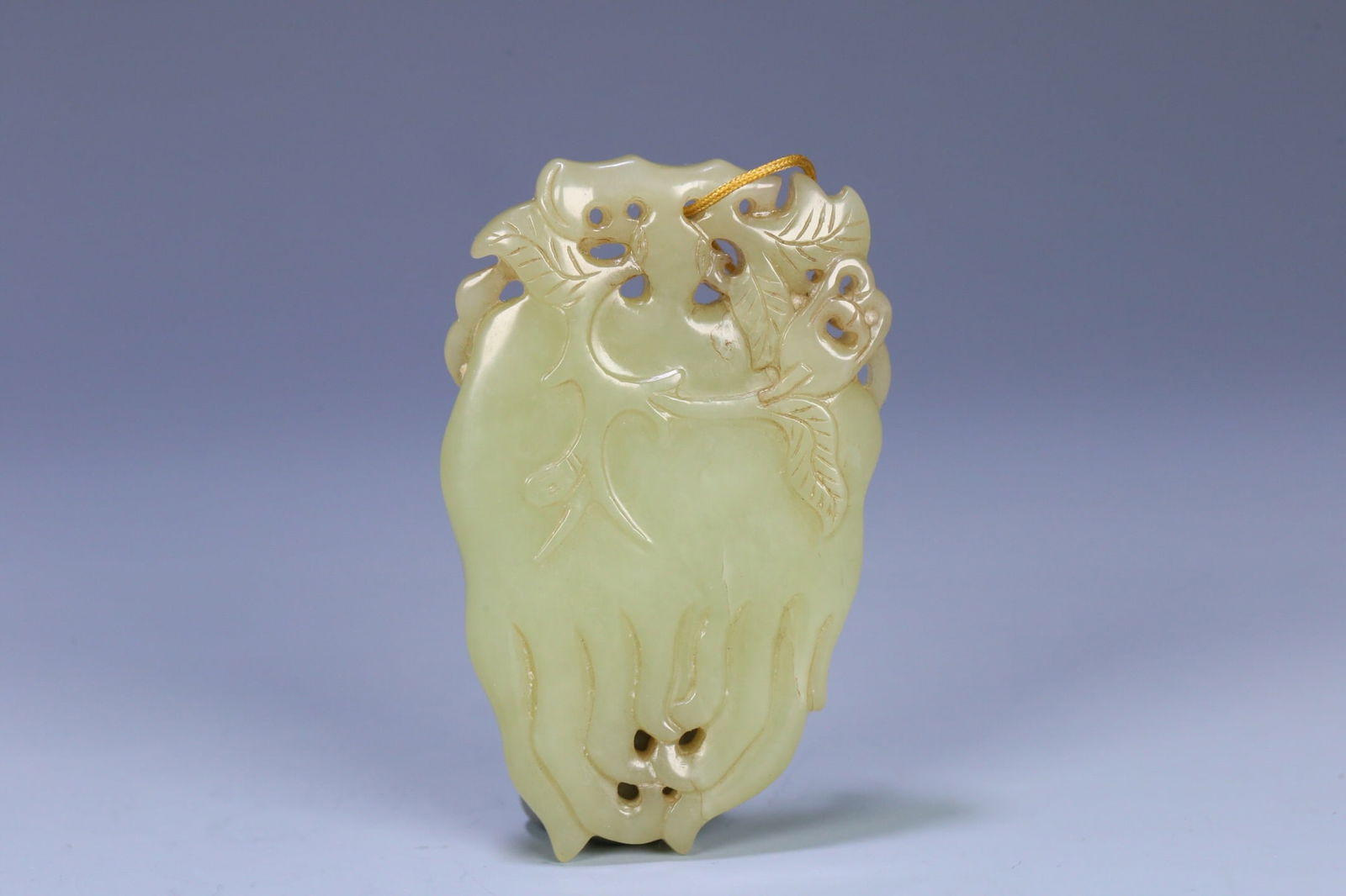 Qing Dynasty Hetian Yellow Jade Plaque (1 of 2)