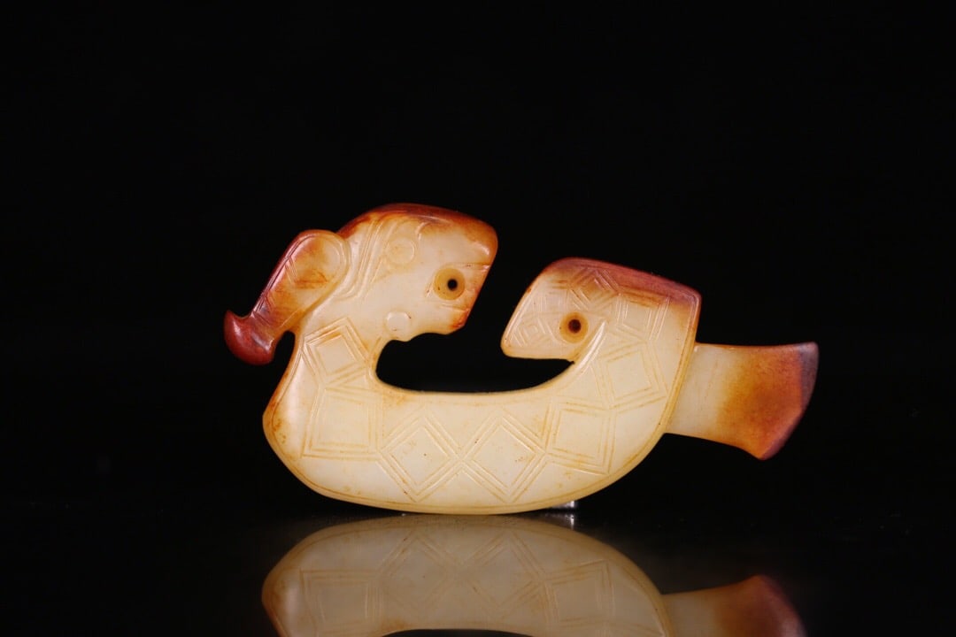 Jade Pendant: 10.1*5.2*1.1/76.8g