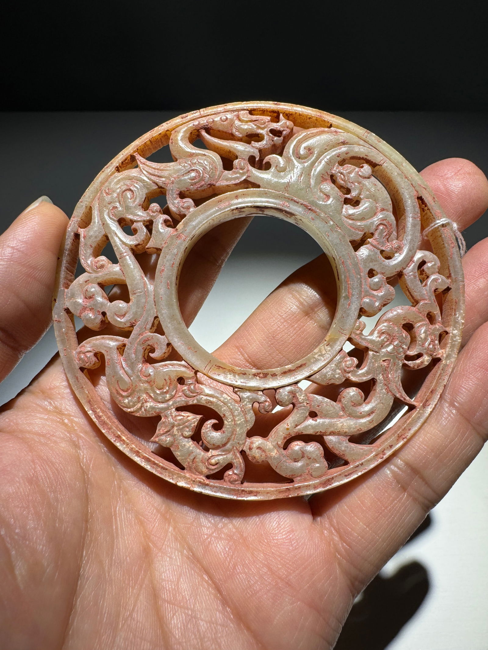 Jade bi (disc): 8.5*0.5/52.3g