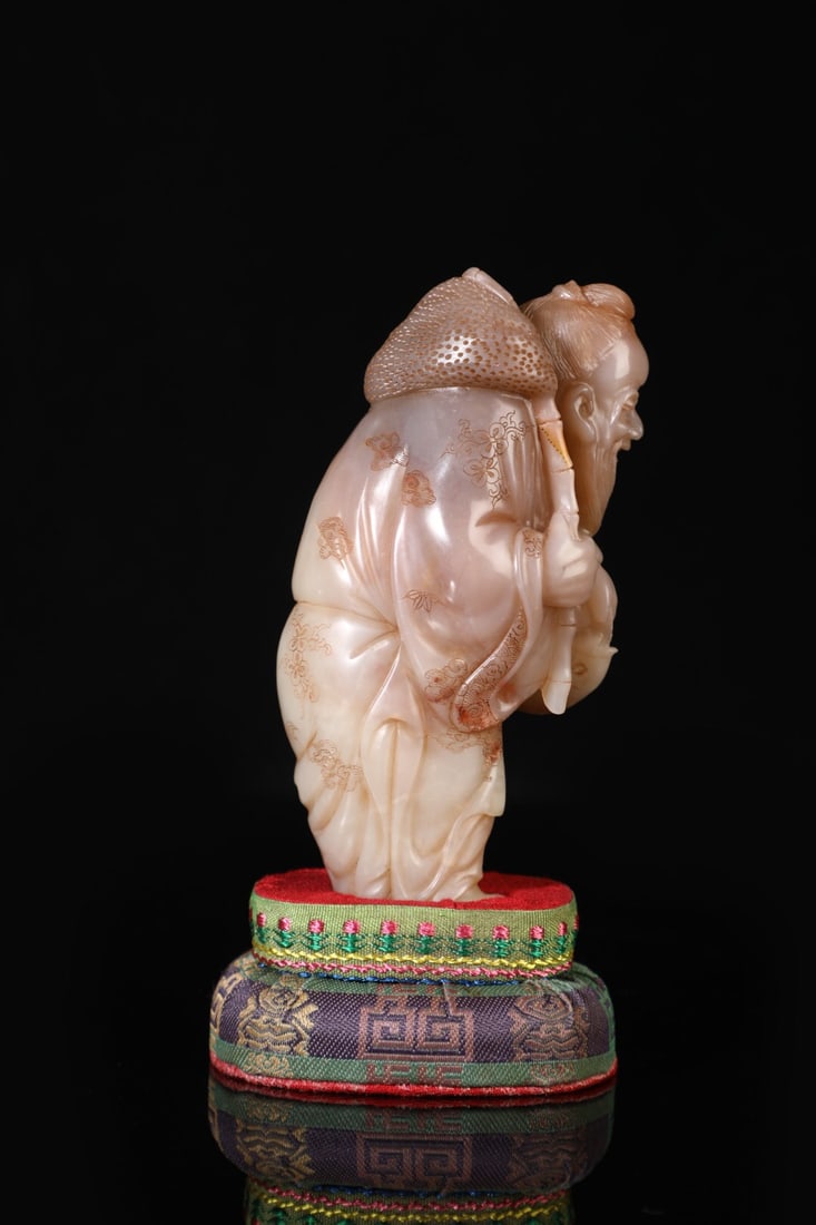 Shang Jun -mark White Tian Stone Ornament: 11.5*5.5/302g