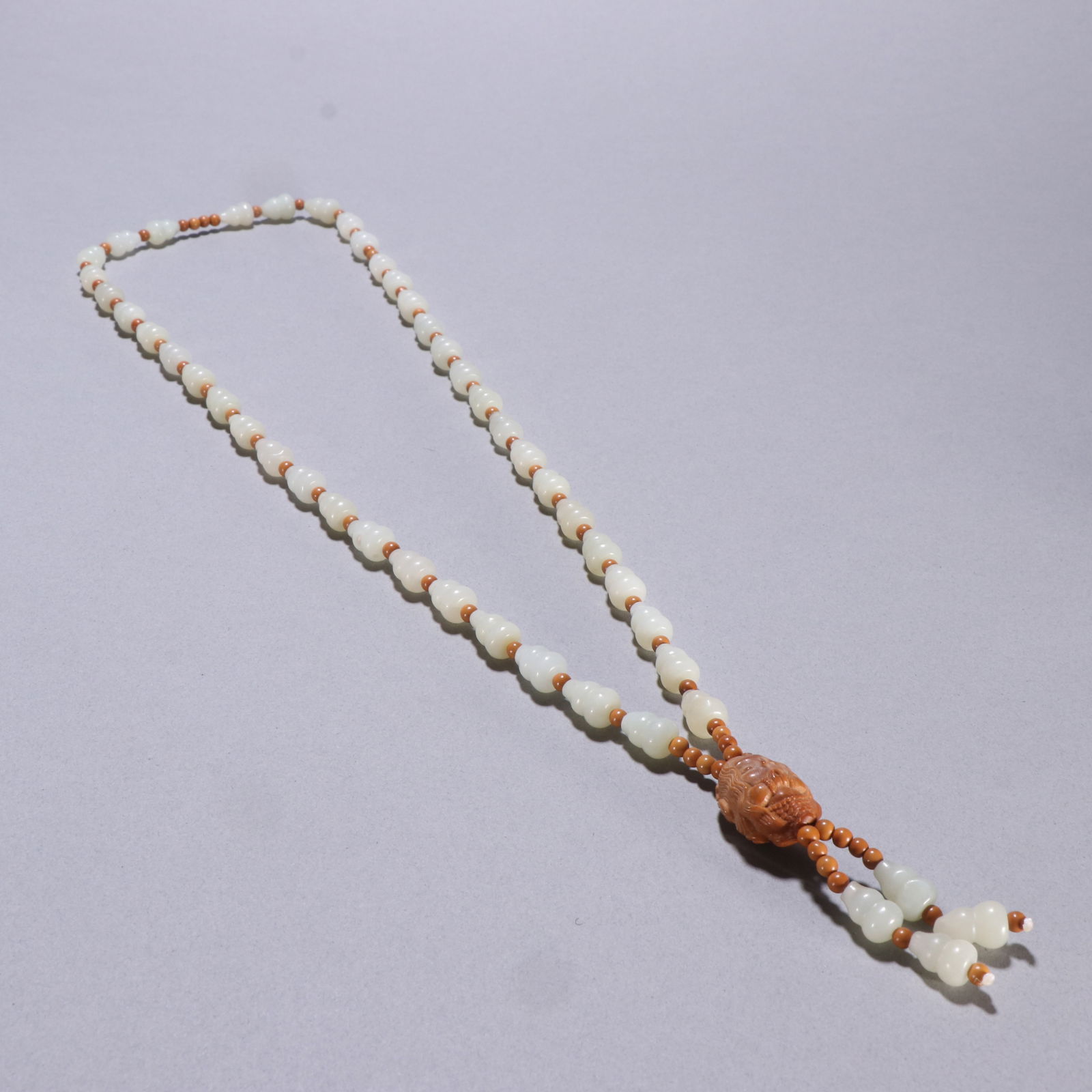Qing Dynasty Hetian Jade Necklace (1 of 1)