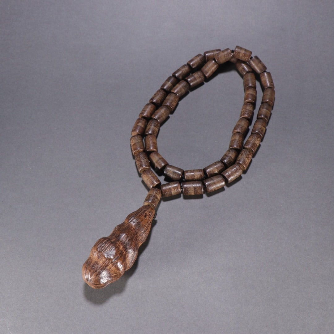Qing Dynasty Agarwood Necklace (1 of 1)