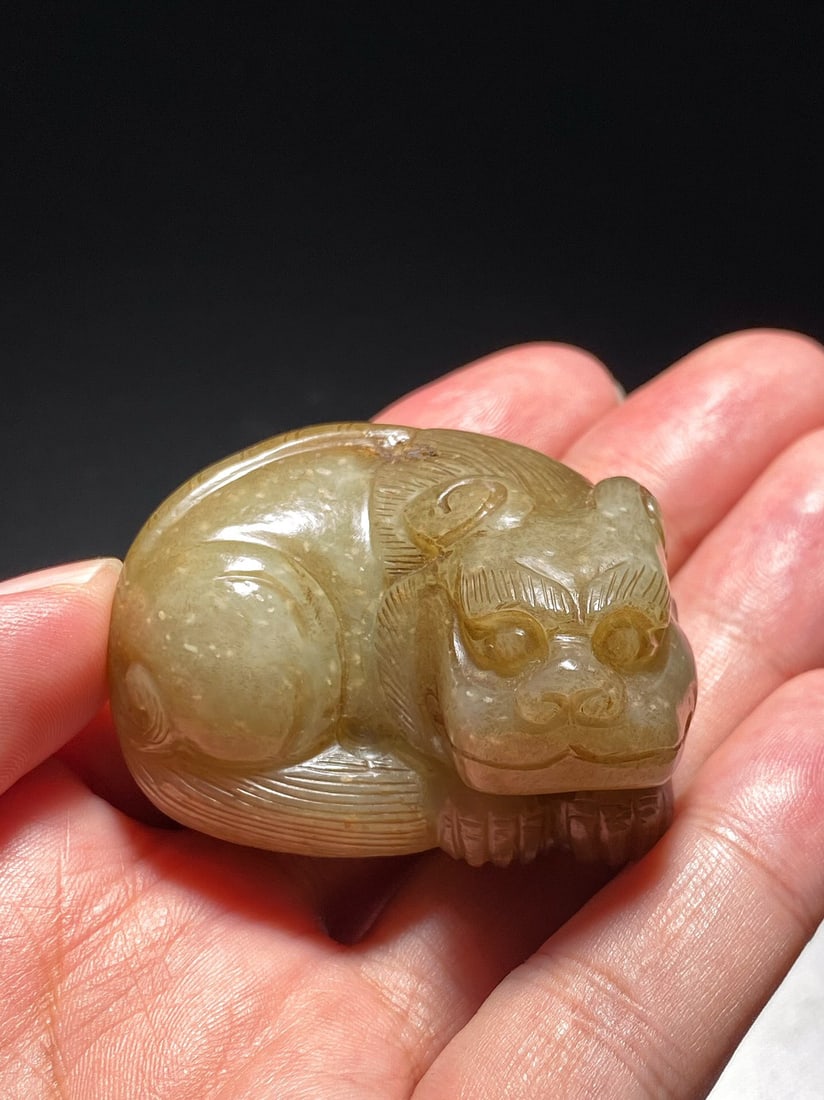 Song Dynasty Hetian Jade Pebble Hand-held Piece: 5*4*3/94.4g