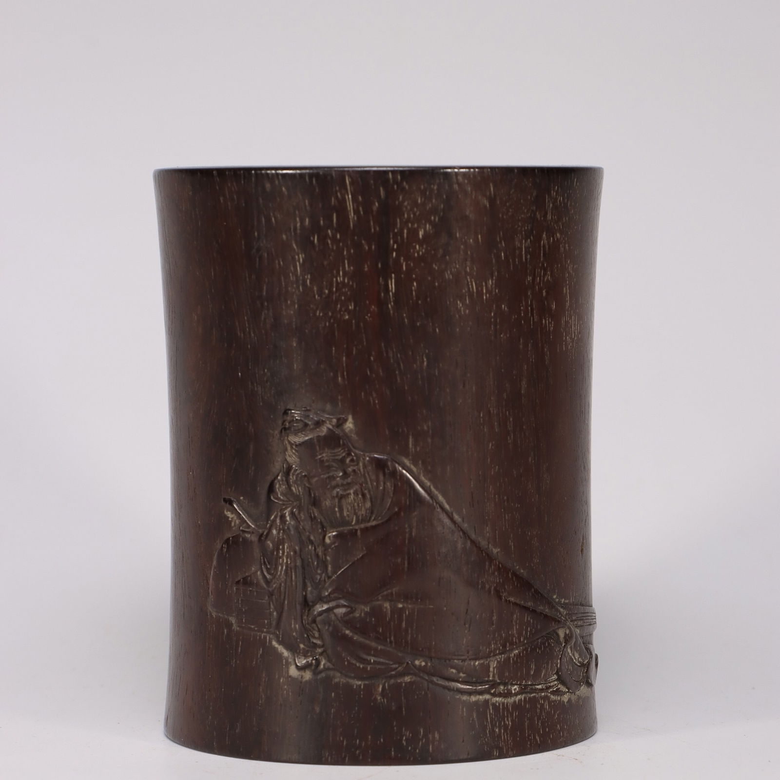 Lao Lian Jushi -mark small-leaf sandalwood brush holder: 10.3*8.2/358g