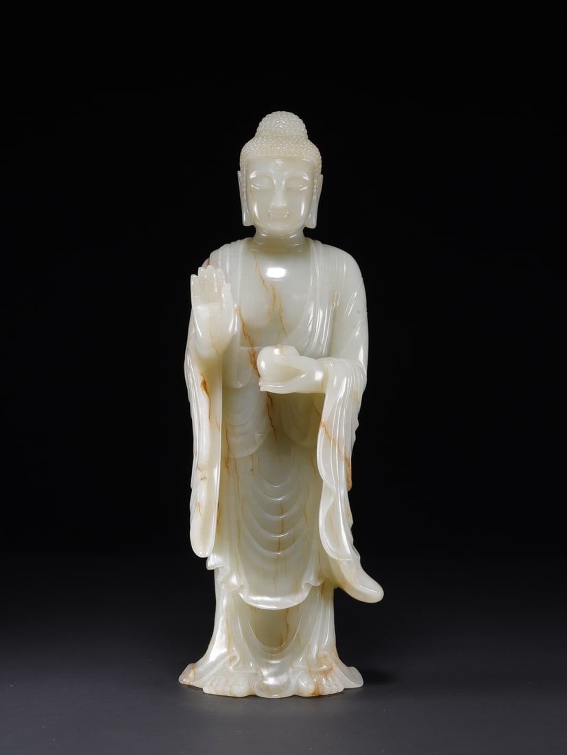 Hetian Jade Buddha Statue (1 of 3)