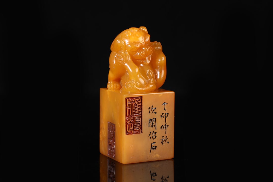Ci Xianzhi Shi Mark Tianhuang Stone Seal (1 of 3)