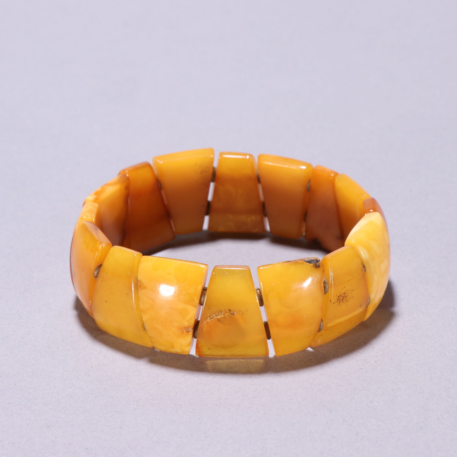 Qing Dynasty Amber Bracelet (1 of 1)