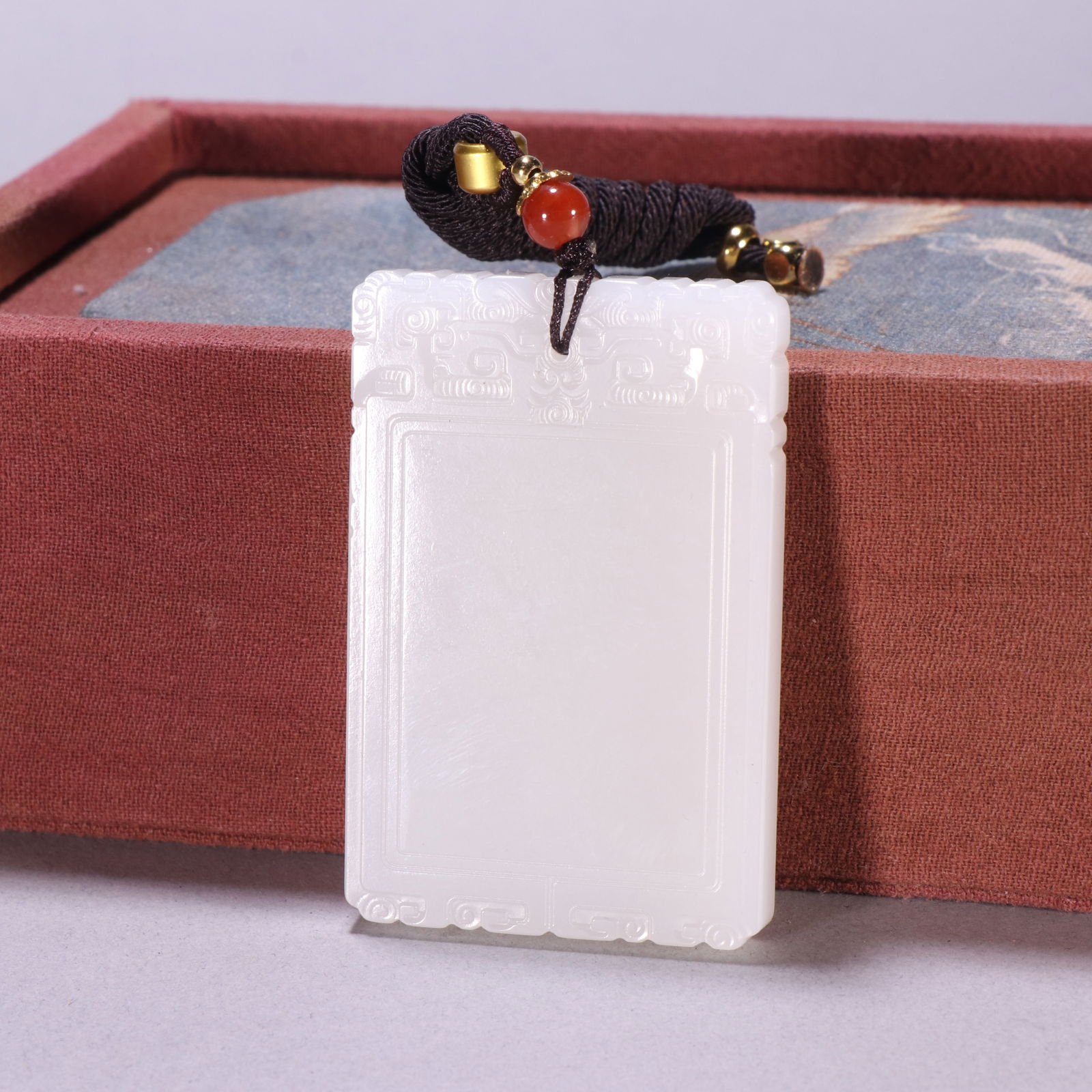 Qing Dynasty Hetian Jade Plaque: 6.2*4.1/52.6g