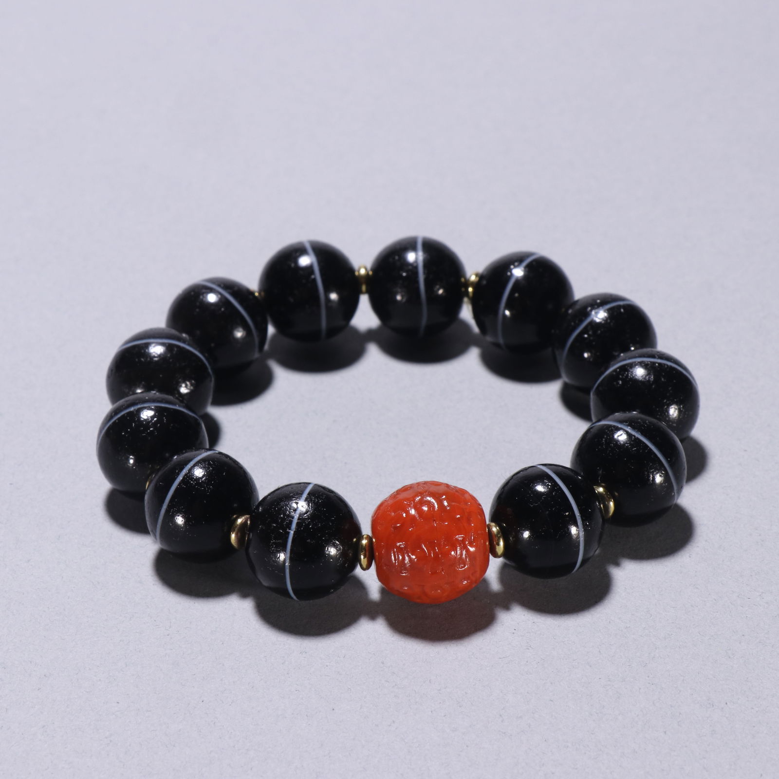 One-Line Medicine Buddha Bead Bracelet: 1.5/73.1g