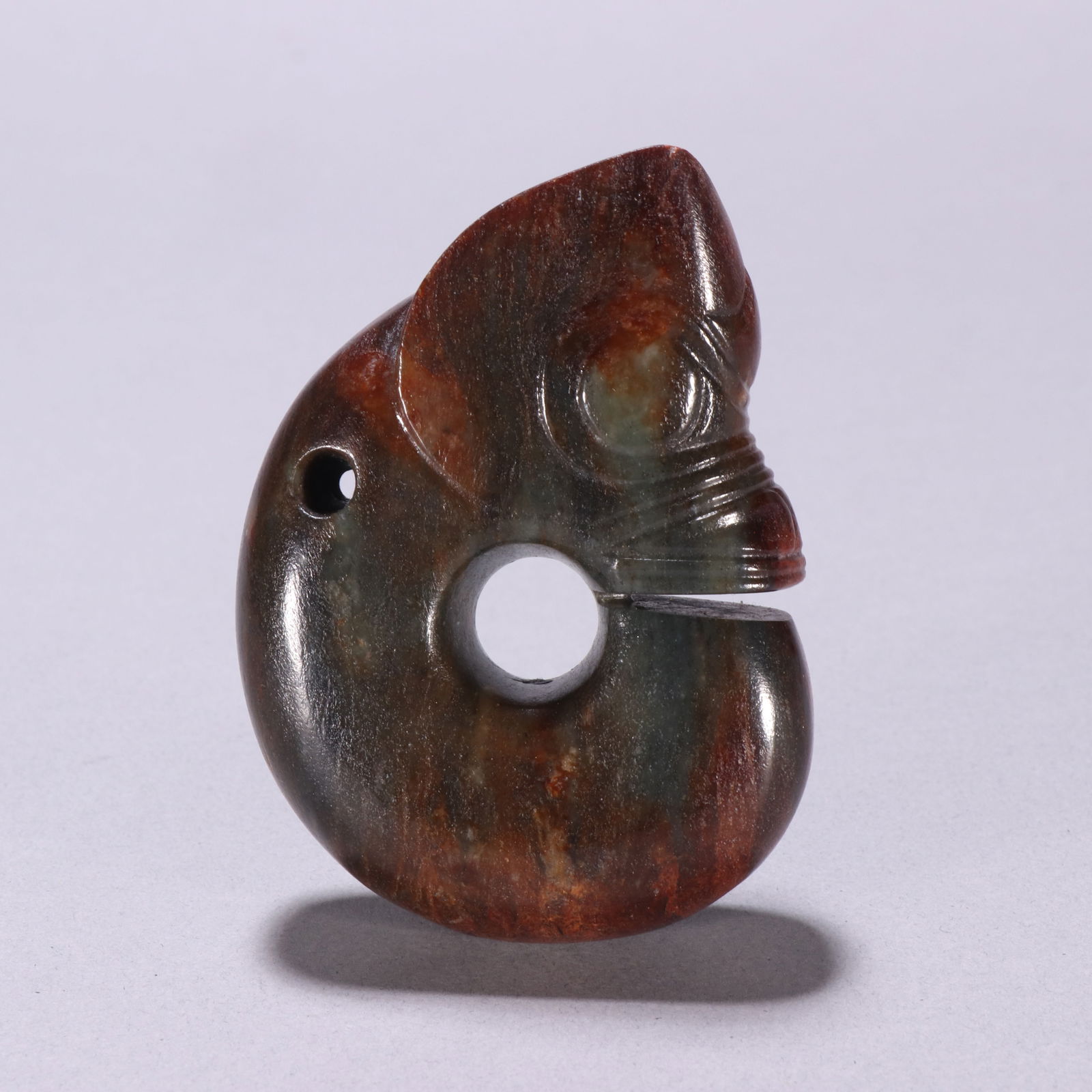Hongshan Culture -mark River-polished Jade Pig-Dragon (1 of 2)