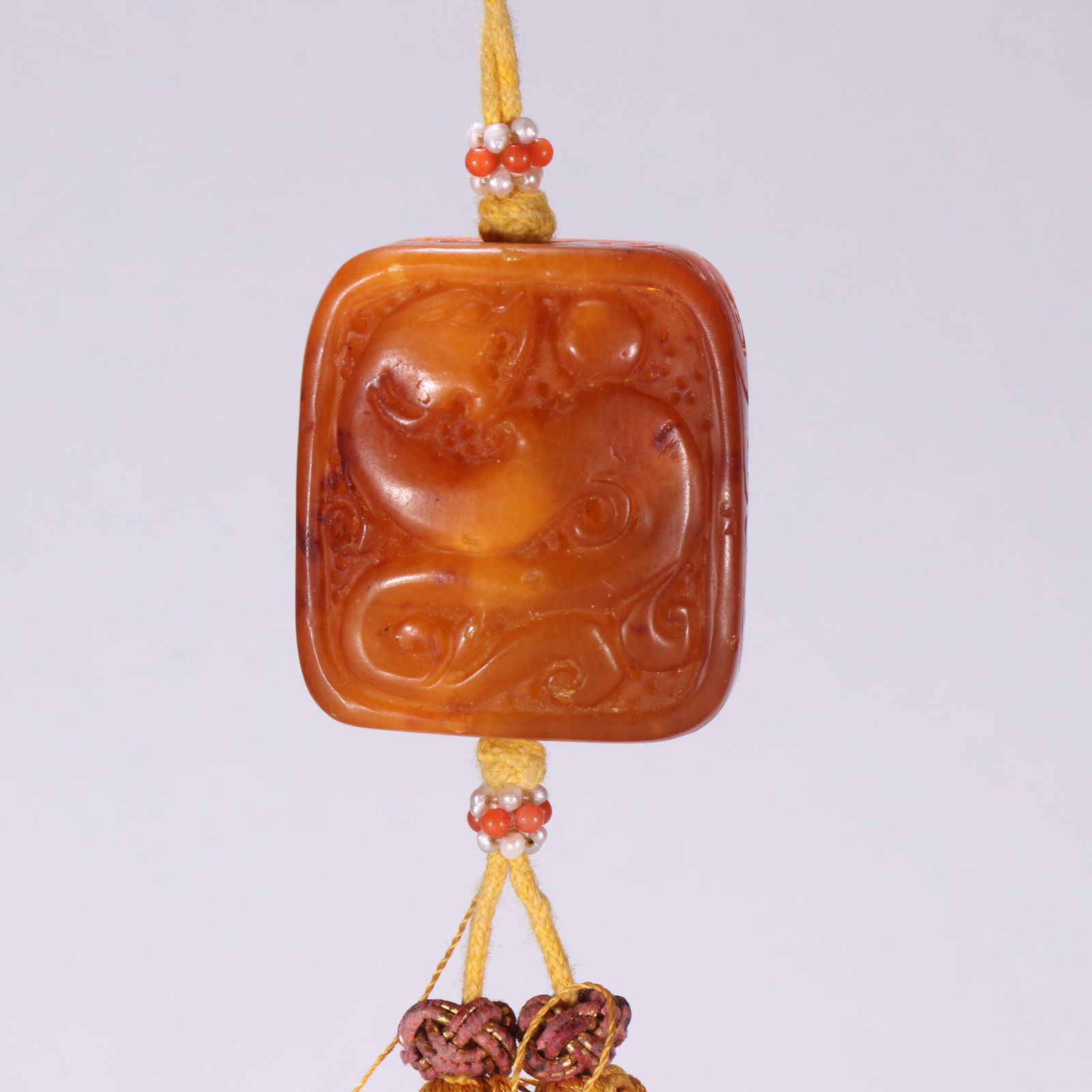 Qing Dynasty beeswax pendant (1 of 4)