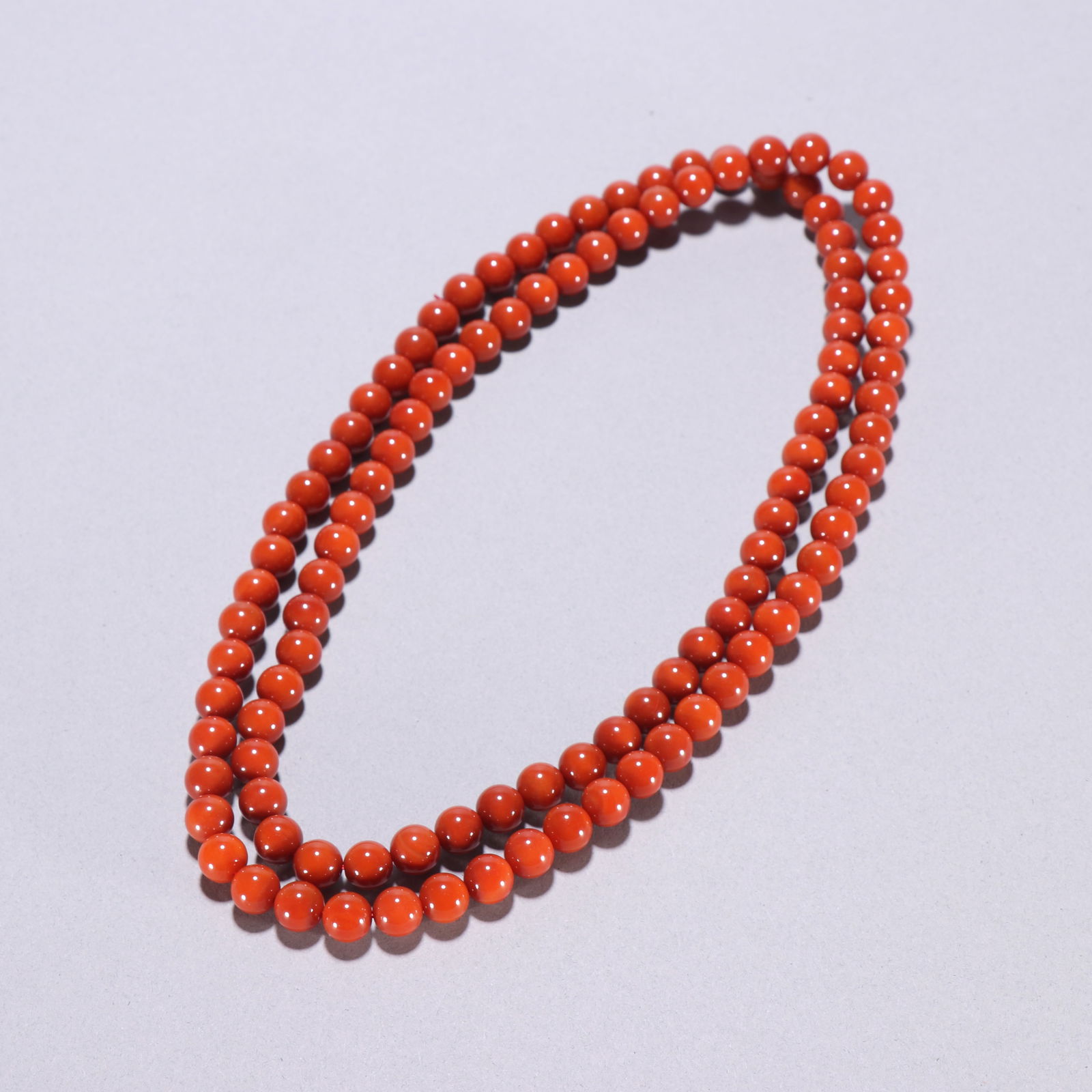 108-Bead Red Agate Buddhist Prayer Beads (1 of 1)