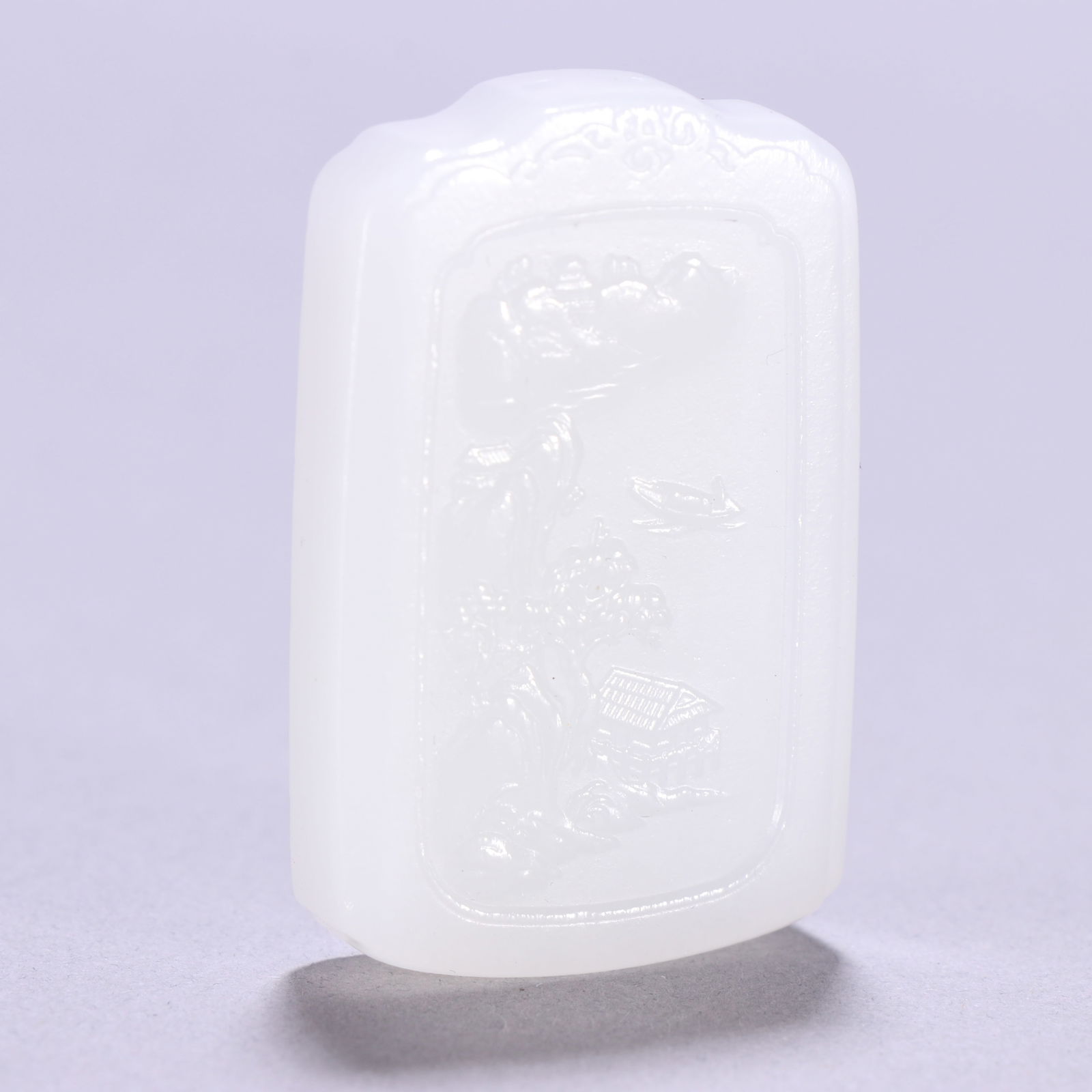 Hetian Jade Plaque: 5 *3.2/39.2g