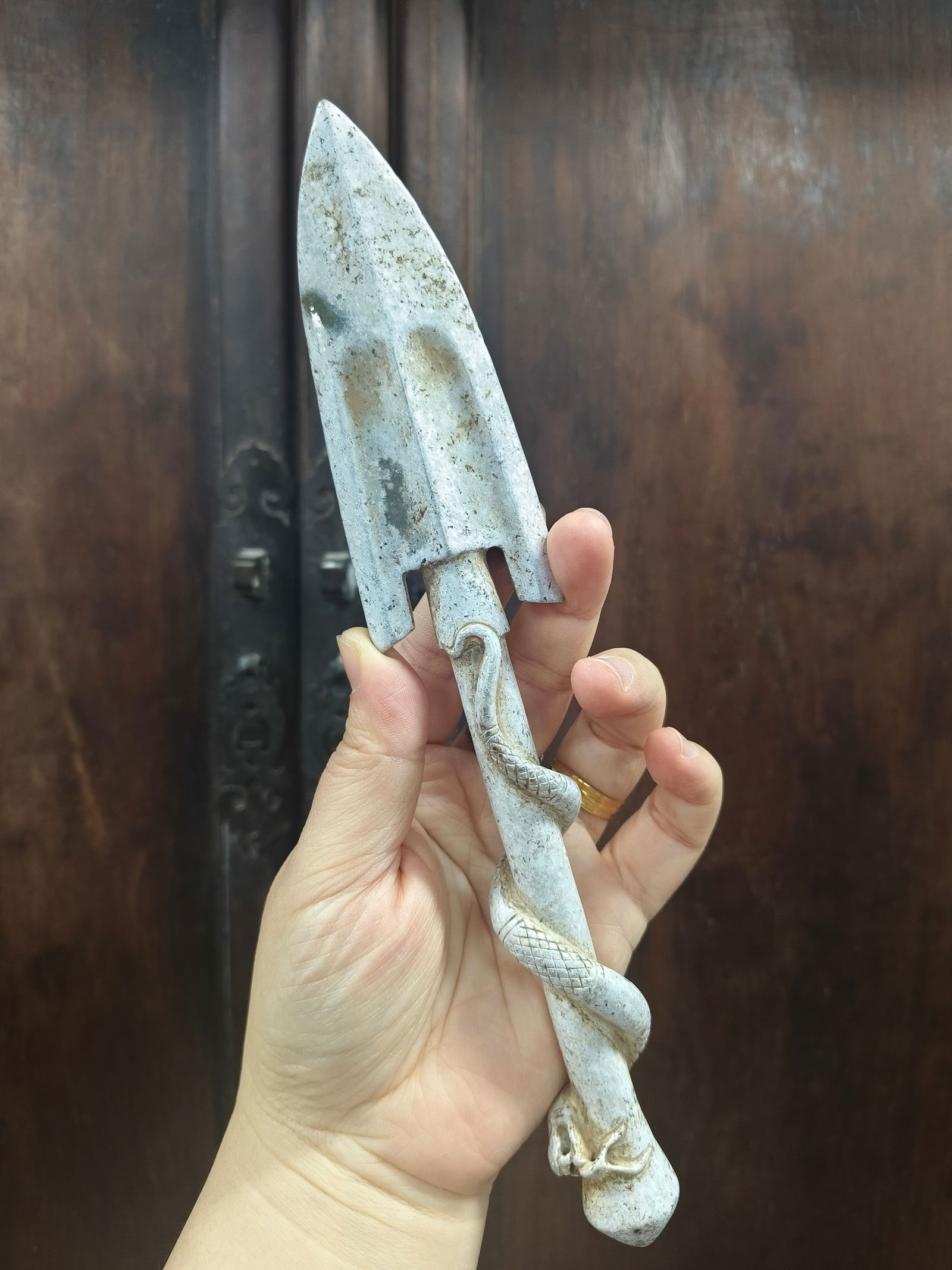 Hetian Jade Snuff Bottle: 2 3.2*4*2/120g