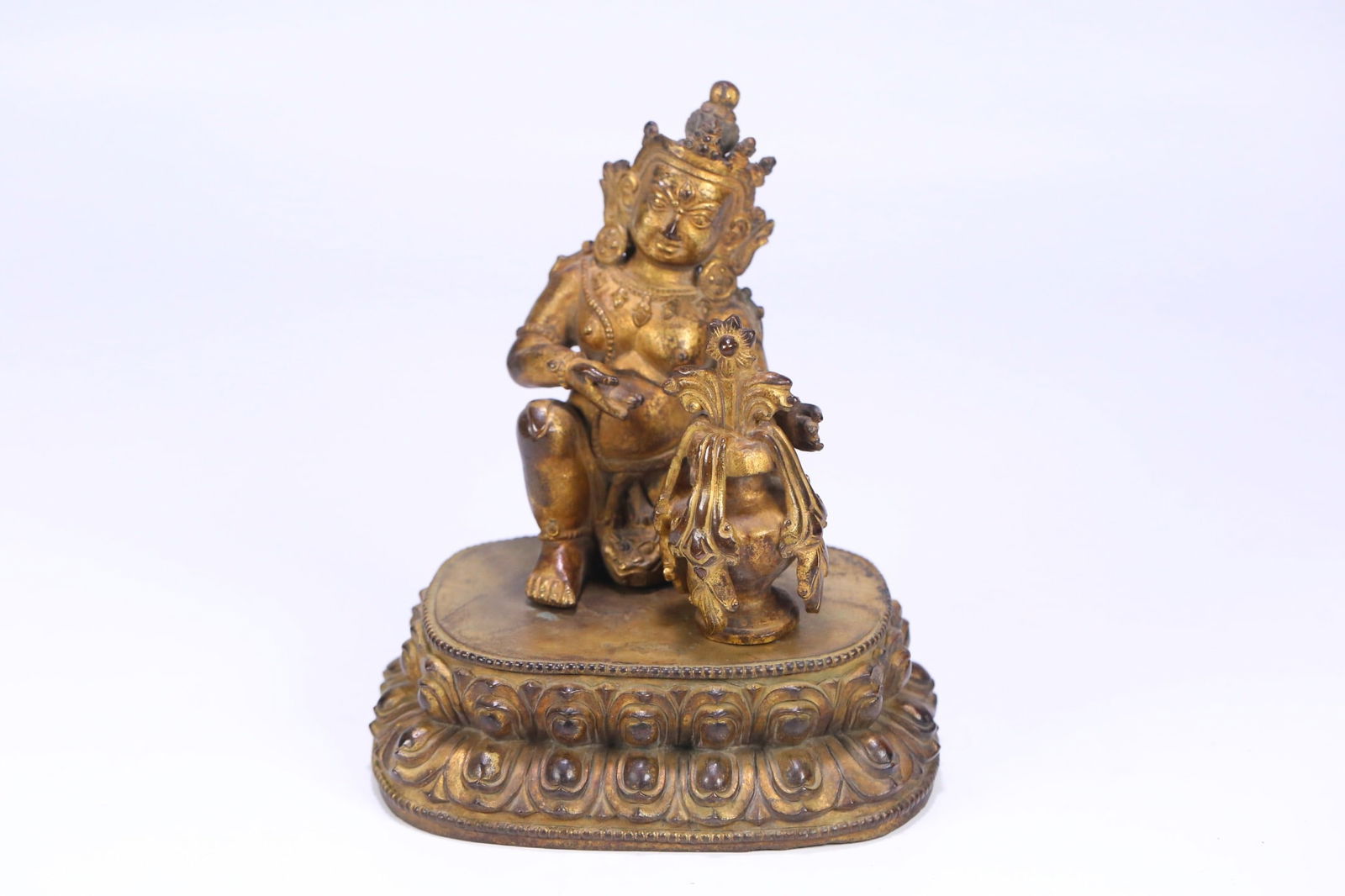 17th Century Tibetan Gilt Bronze Buddha Statue (1 of 4)