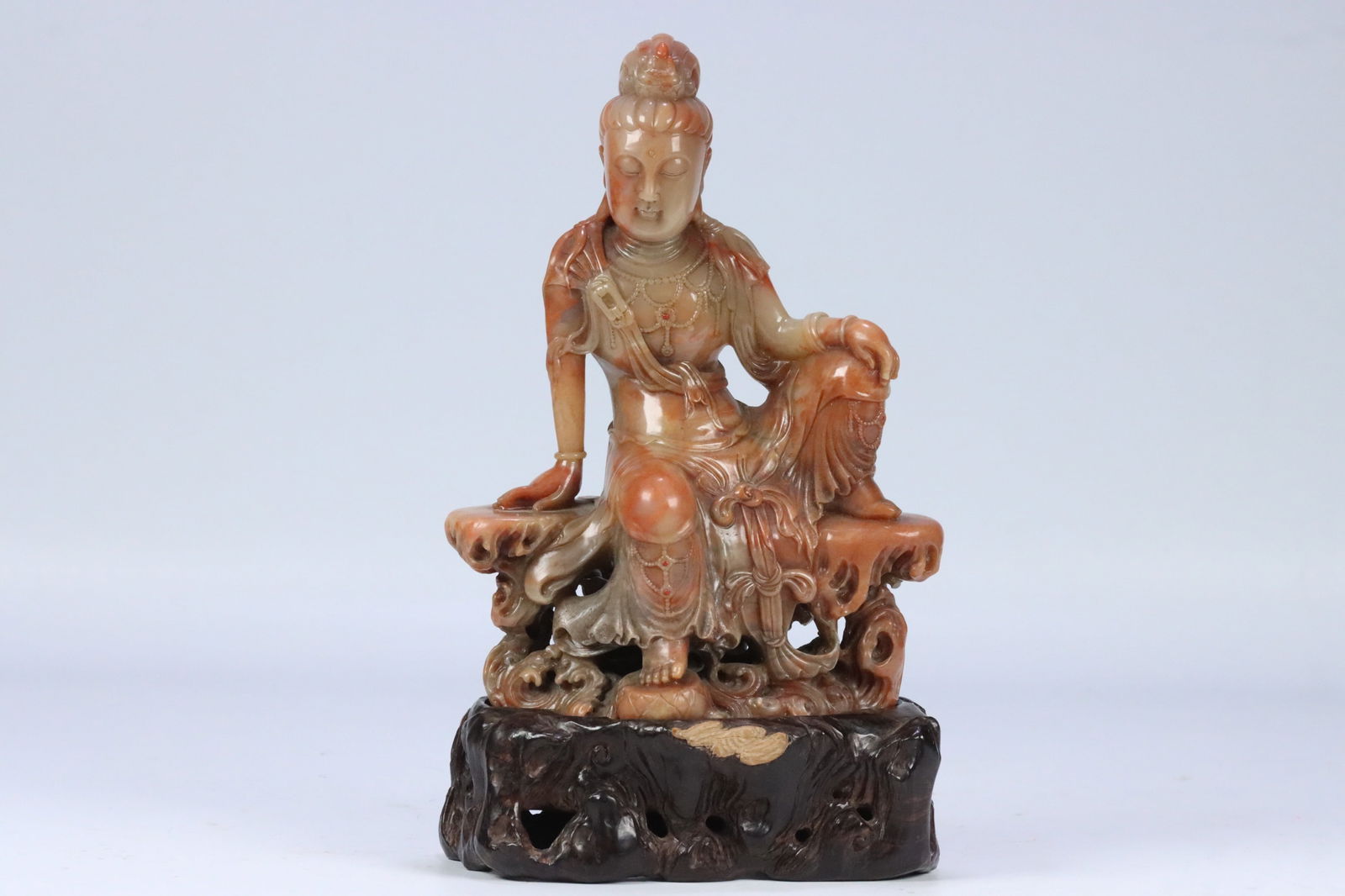 Qing Dynasty Rose Quartz Ornament: 2 4/19.5*11.8*7.4/1155.8g