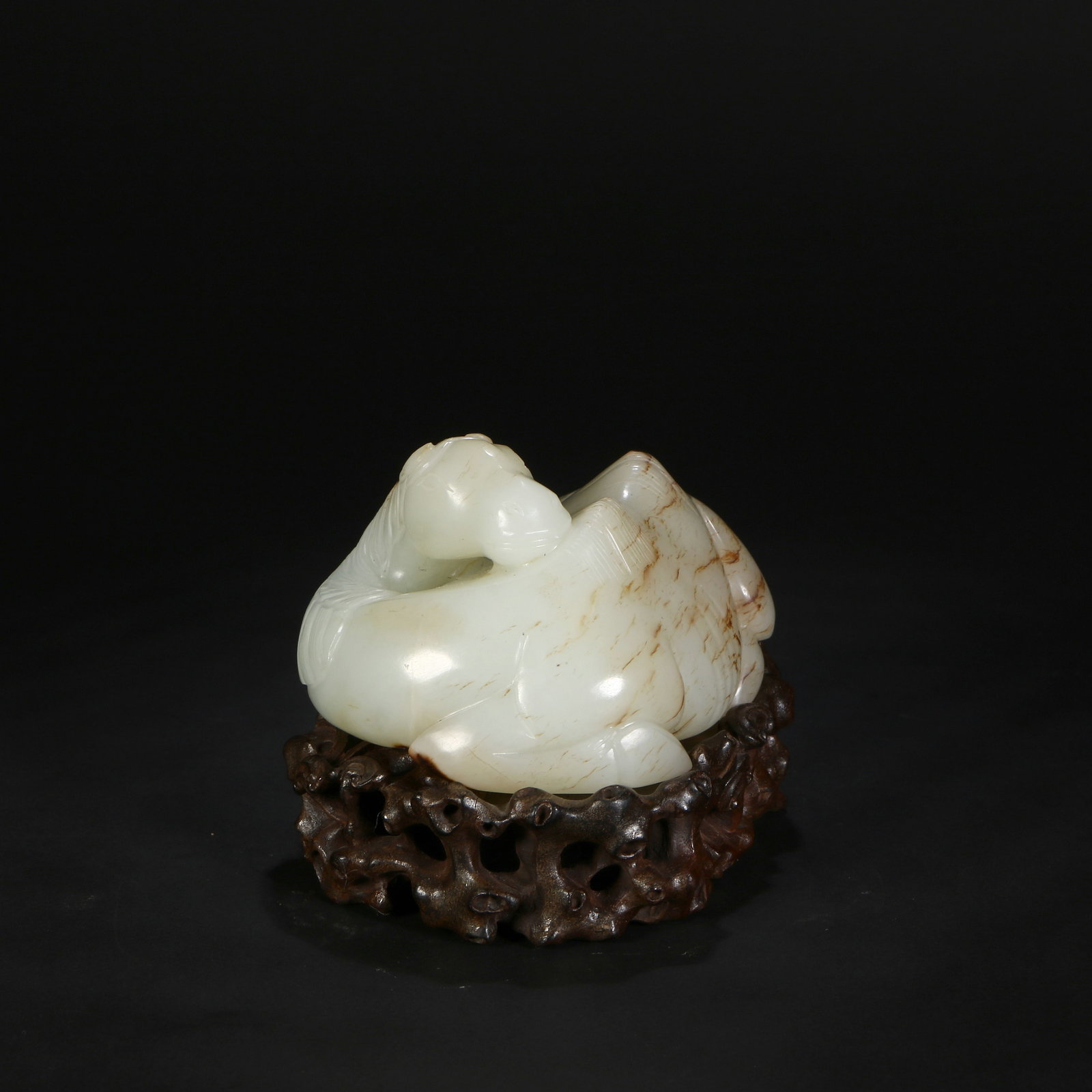 Chinese Hetian jade horse ornament (1 of 5)