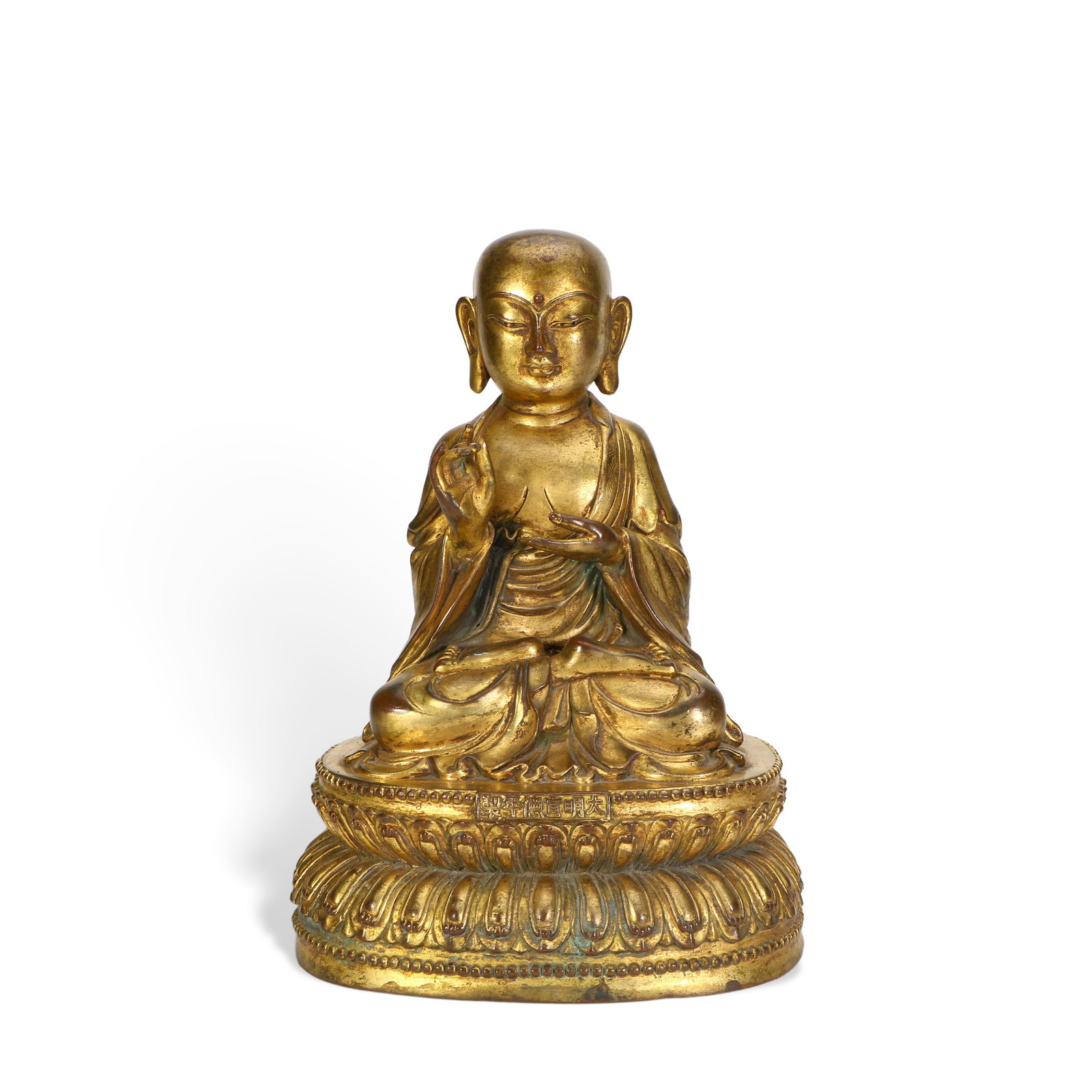 Chinese Gilded Copper Buddha statue (1 of 7)