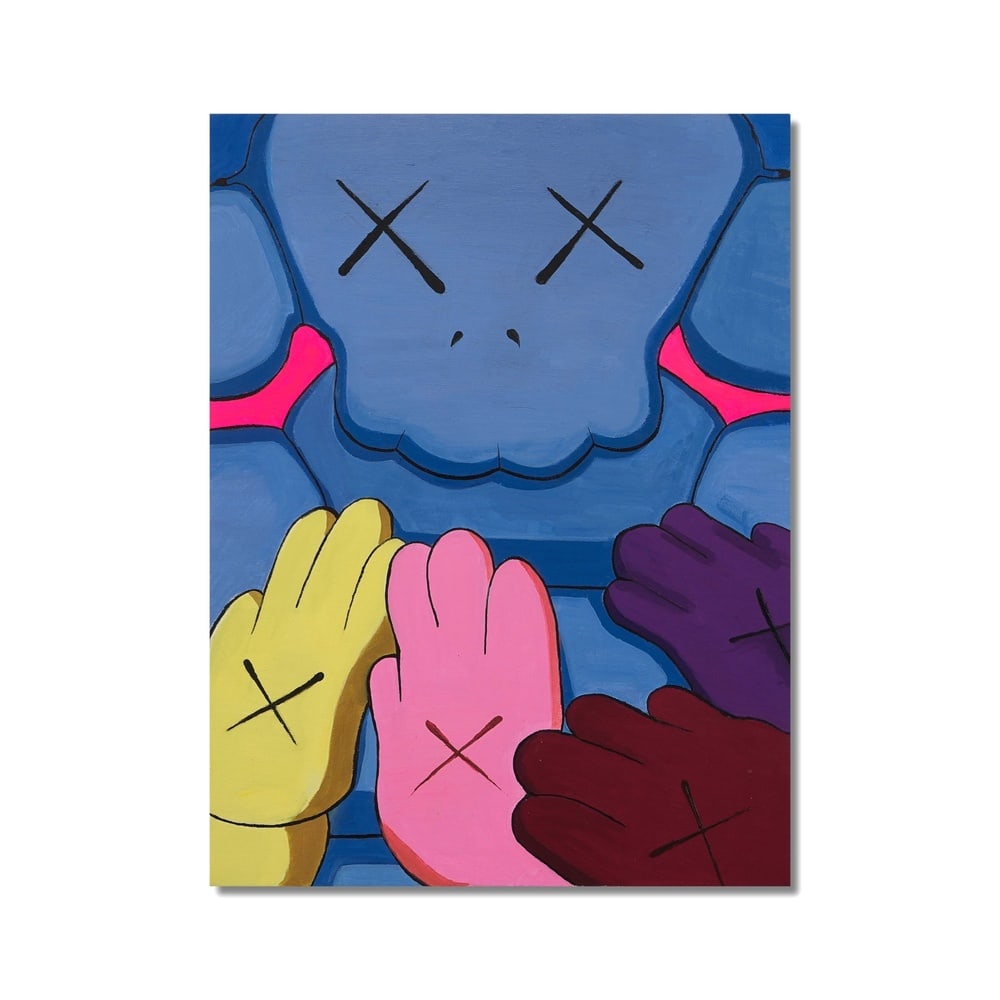 KAWS (B.1974), ATTRIBUTED TO, ACRYLIC ON CANVAS (1 of 2)