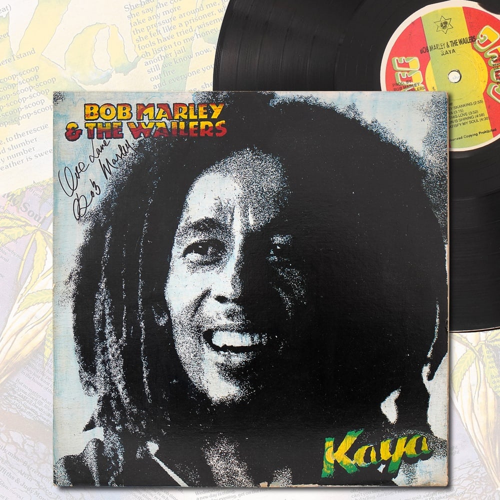 BOB MARLEY SIGNED KAYA LP (1 of 4)