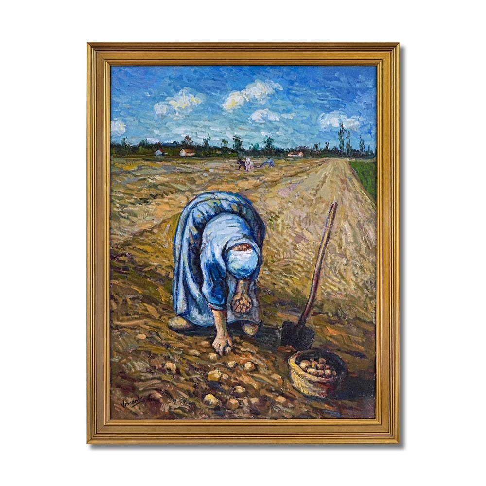 VINCENT VAN GOGH (1853-1890), ATTRIBUTED TO, OIL ON CANVAS: Signed (lower left) Image Dimensions: 32 x 24 in (81.5 x 61 cm) Framed Dimensions: 35 5/8 x 27 3/8 in (90.5 x 69.5 cm) This painting comes with COA. Vincent van Gogh stands as one of the most influent
