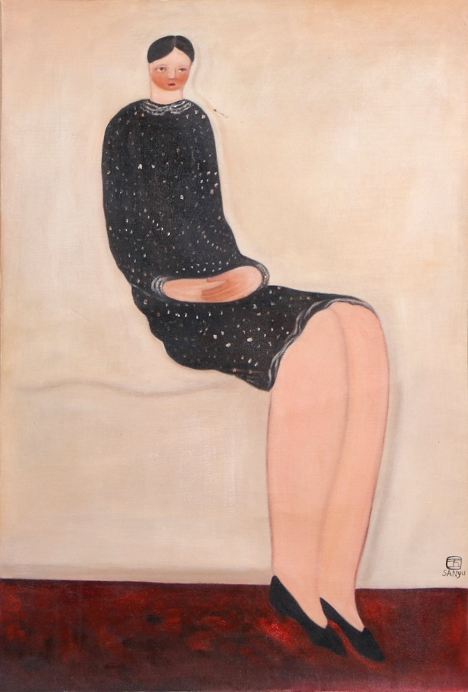 SanYu Mark Women Oil Paintings: Height 91cm Width 61cm
