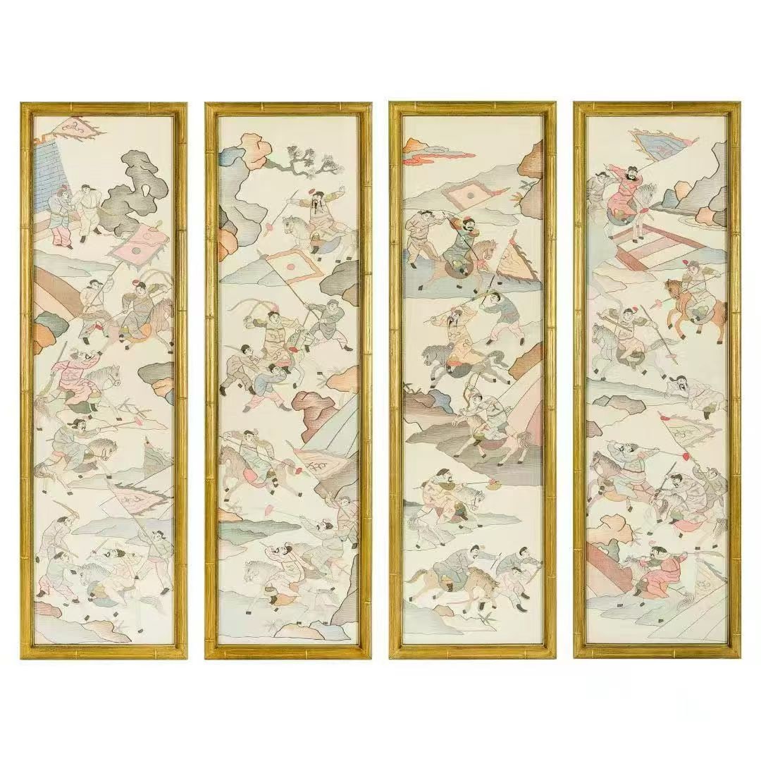 Chinese Four pieces of kesi tapestry (1 of 1)