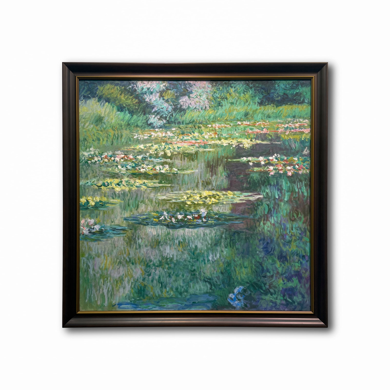 Claude Monet (1840-1926), Water Lily. Oil painting.: 80cm wide