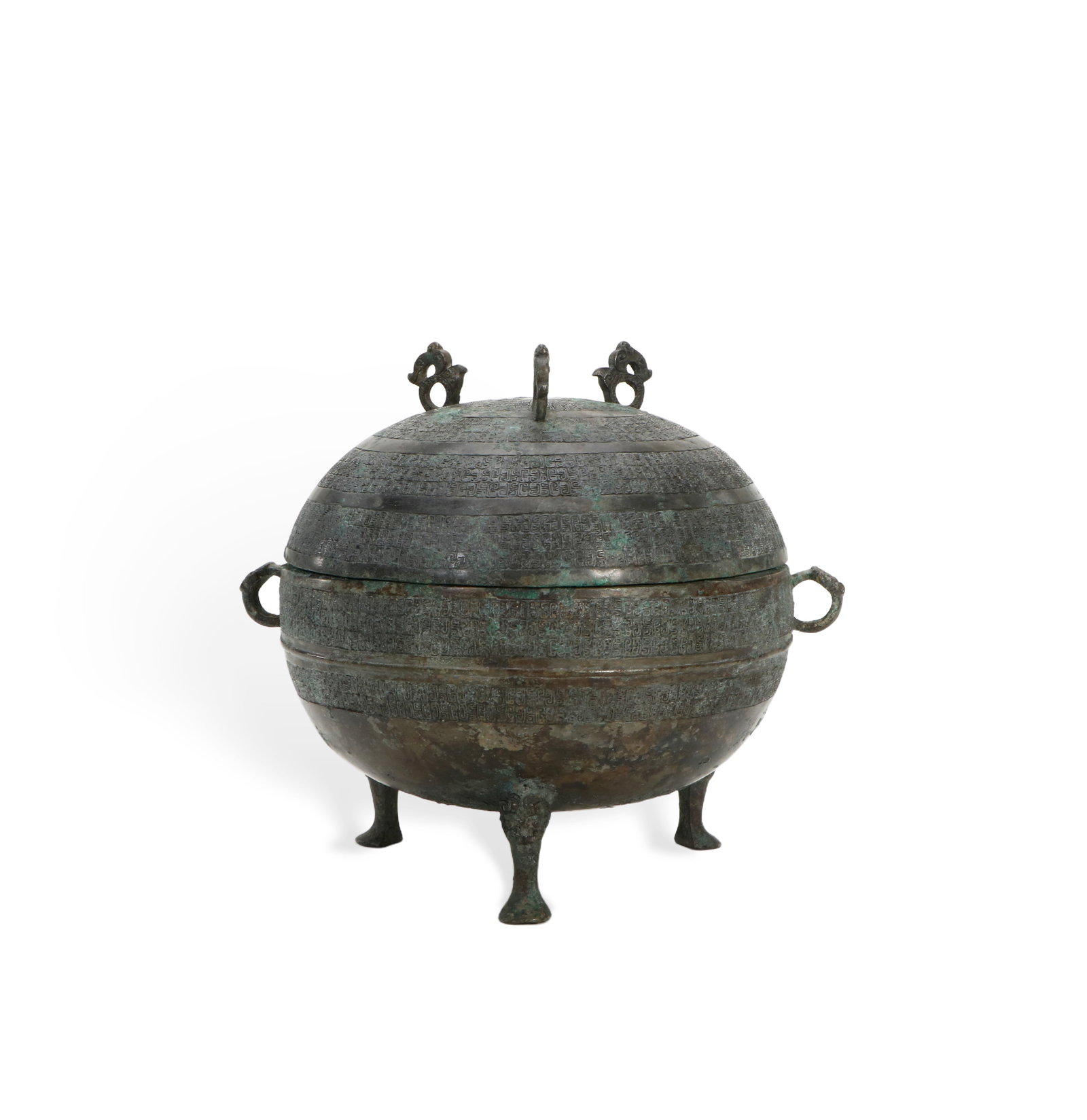 Chinese Copper Ding: Height 18cm, Diameter 19cm