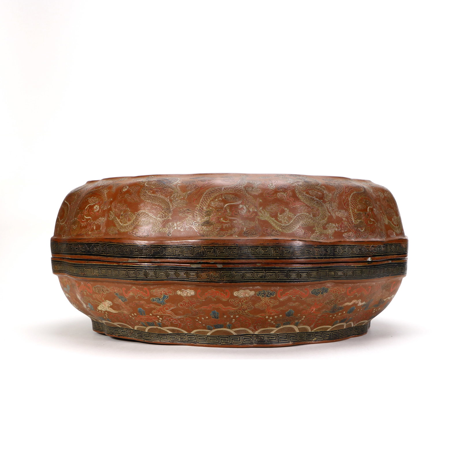 Chinese Large lacquer dragon pattern box - 2