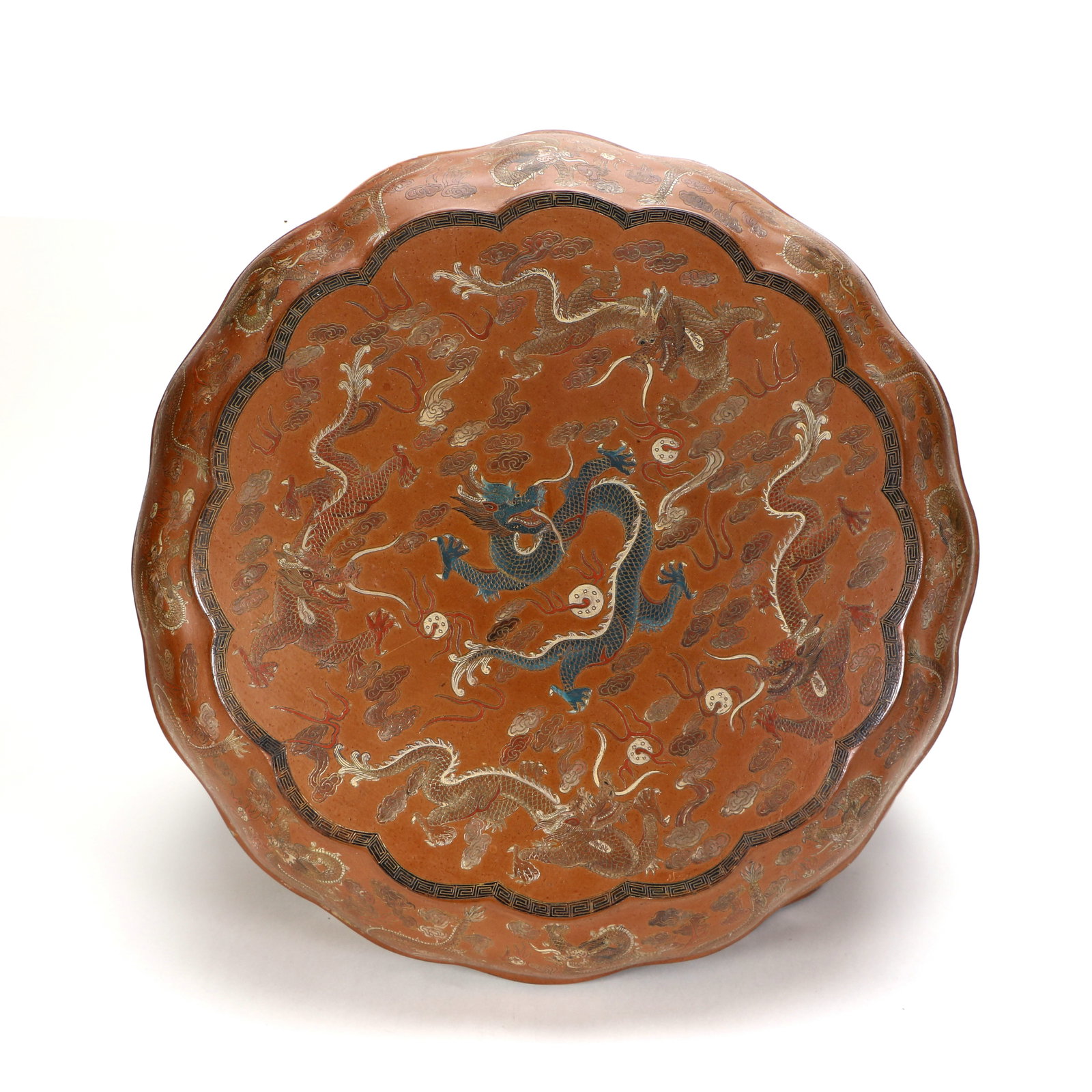Chinese Large lacquer dragon pattern box - 5