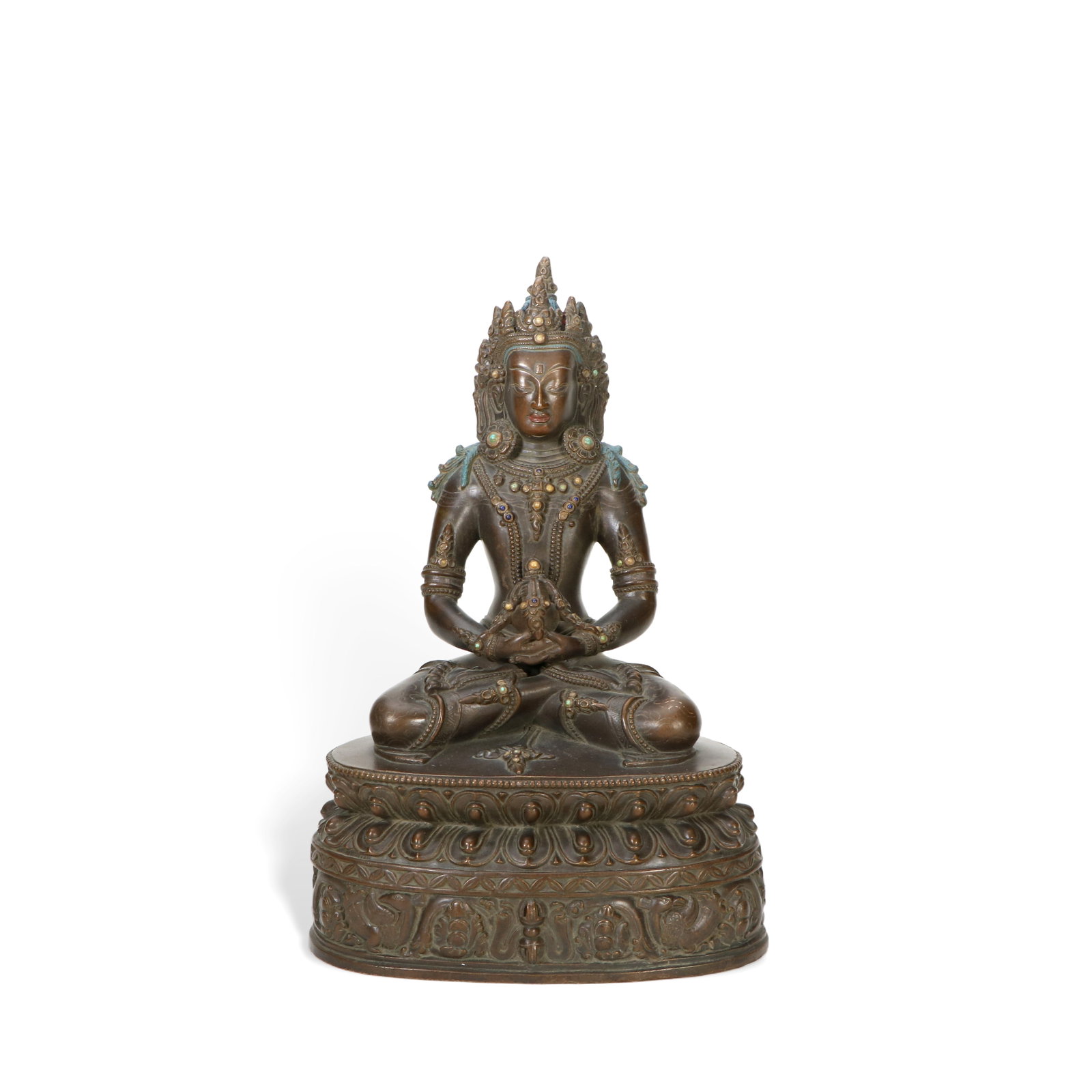Chinese Longevity Buddha made of bronze during the Ming Dynasty (1 of 6)