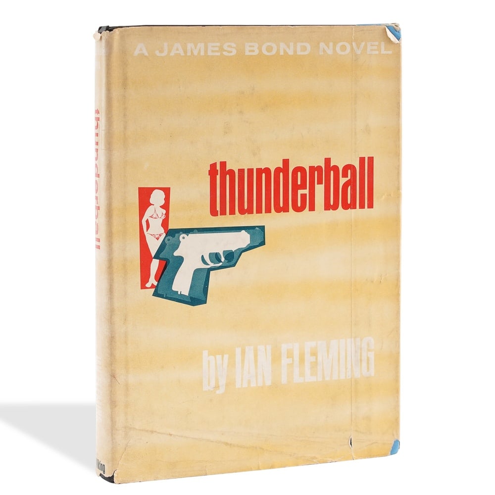 IAN FLEMING SIGNED "THUNDERBALL" VIKING PRESS EDITION: 8 1/2 x 5 3/4 in (21.5 x 14.7 cm) Provenance and Authentication: This collectible has undergone a rigorous forensic evaluation. The signatures were carefully analyzed across multiple criteria,
