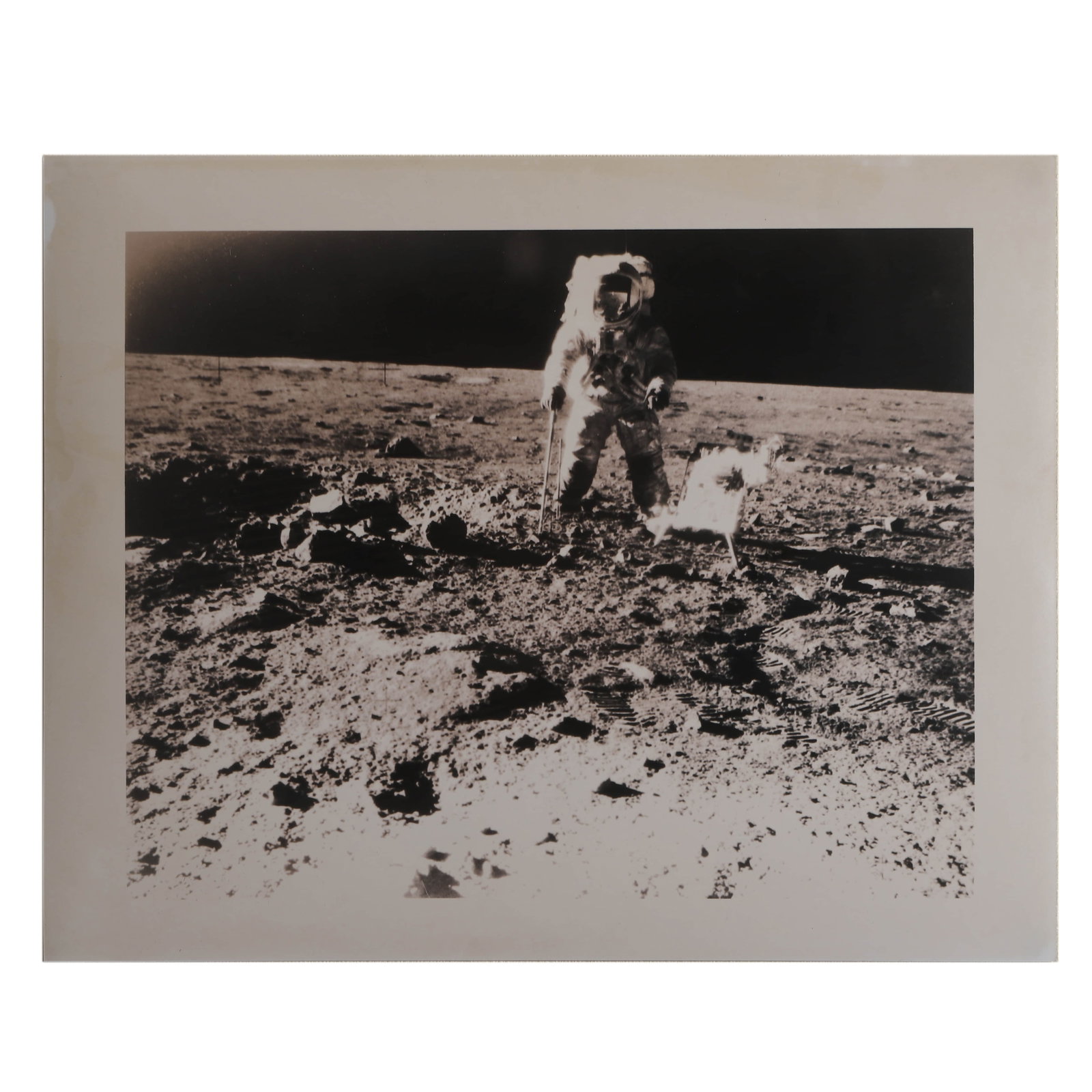 NASA, ASTRONAUT CHARLES "PETE" CONRAD COLLECTING LUNAR SAMPLES ON THE MOON, 1969 (1 of 1)