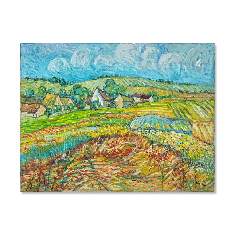 VINCENT VAN GOGH (1853-1890), ATTRIBUTED TO, OIL ON CANVAS: Signed (lower right) Image Dimensions: 24 3/4 x 32 1/4 in (63 x 82 cm) This painting comes with COA. Few periods in the history of modern art carry the emotional and historical significance of Vincent