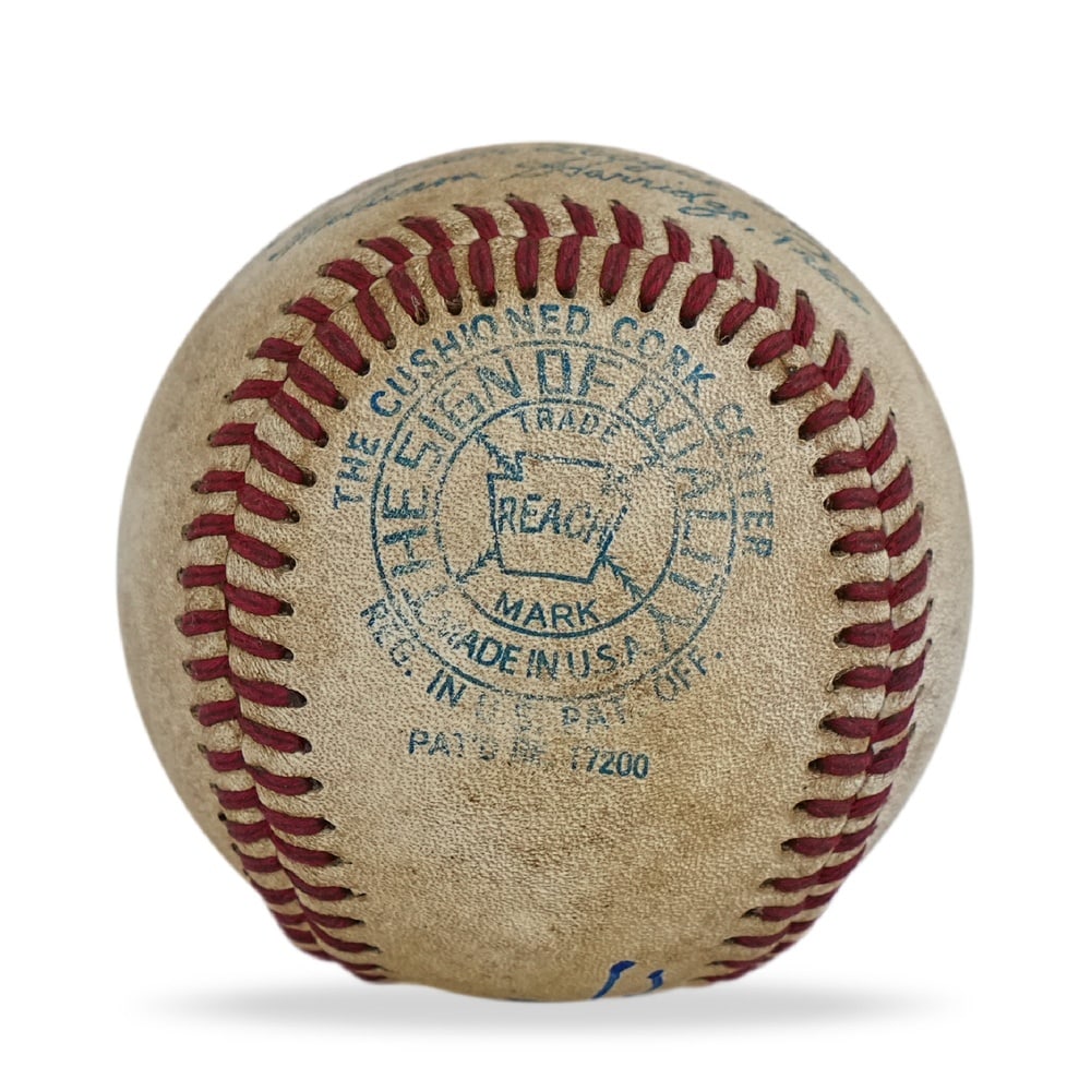 BABE RUTH SIGNED BASEBALL - 3
