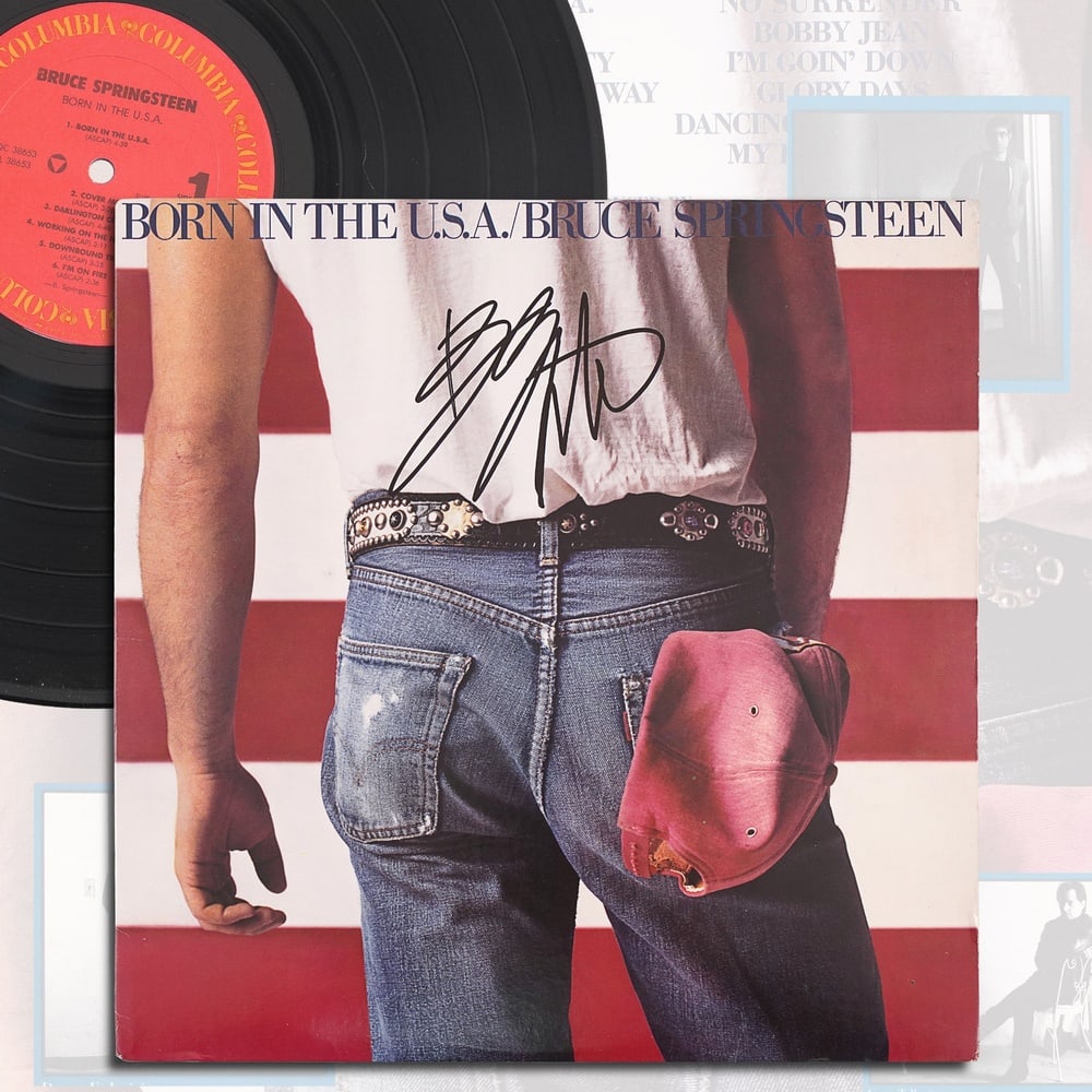 BRUCE SPRINGSTEEN SIGNED "BORN IN THE U.S.A." LP (1 of 6)